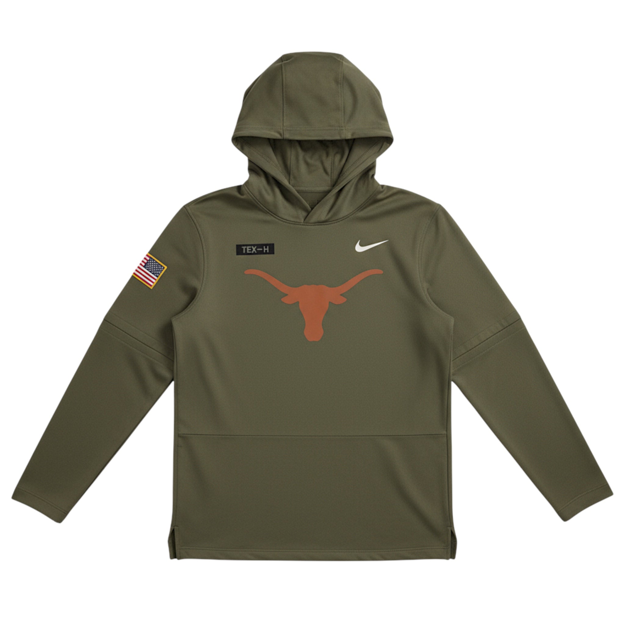 Nike Texas Longhorns Long Sleeve Military Hoodie Tee