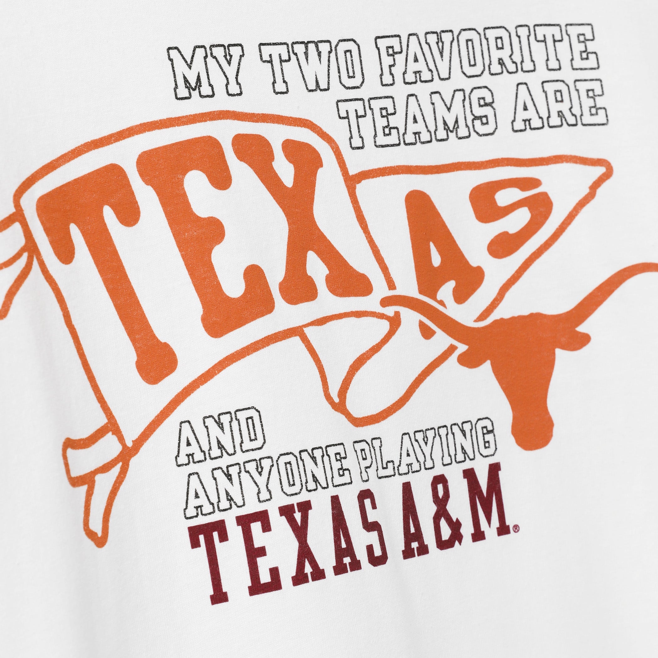 Champion Texas Longhorns My 2 Favorite Teams Tee