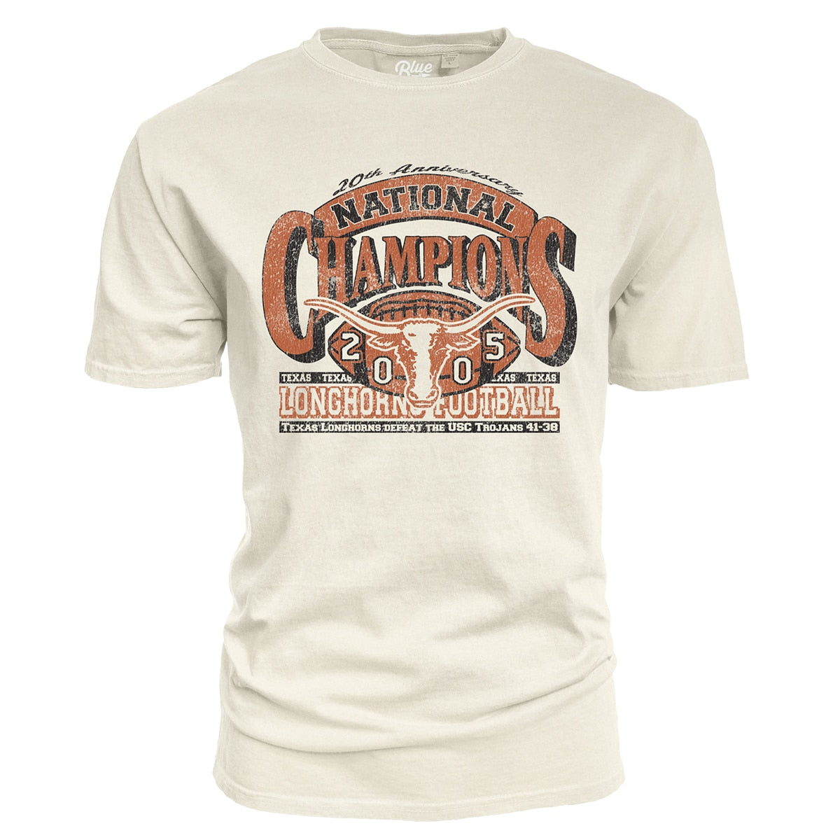 Texas Longhorns 20th Anniversary National Champions Retro Steerhead Tee