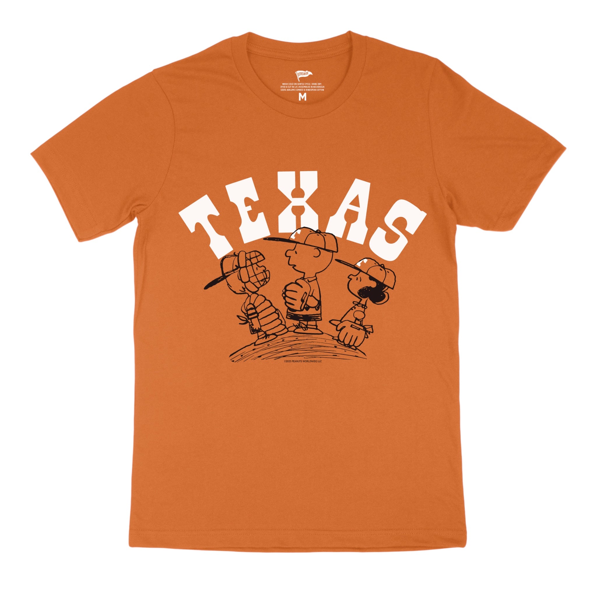 Peanuts Texas Baseball Mound Tee