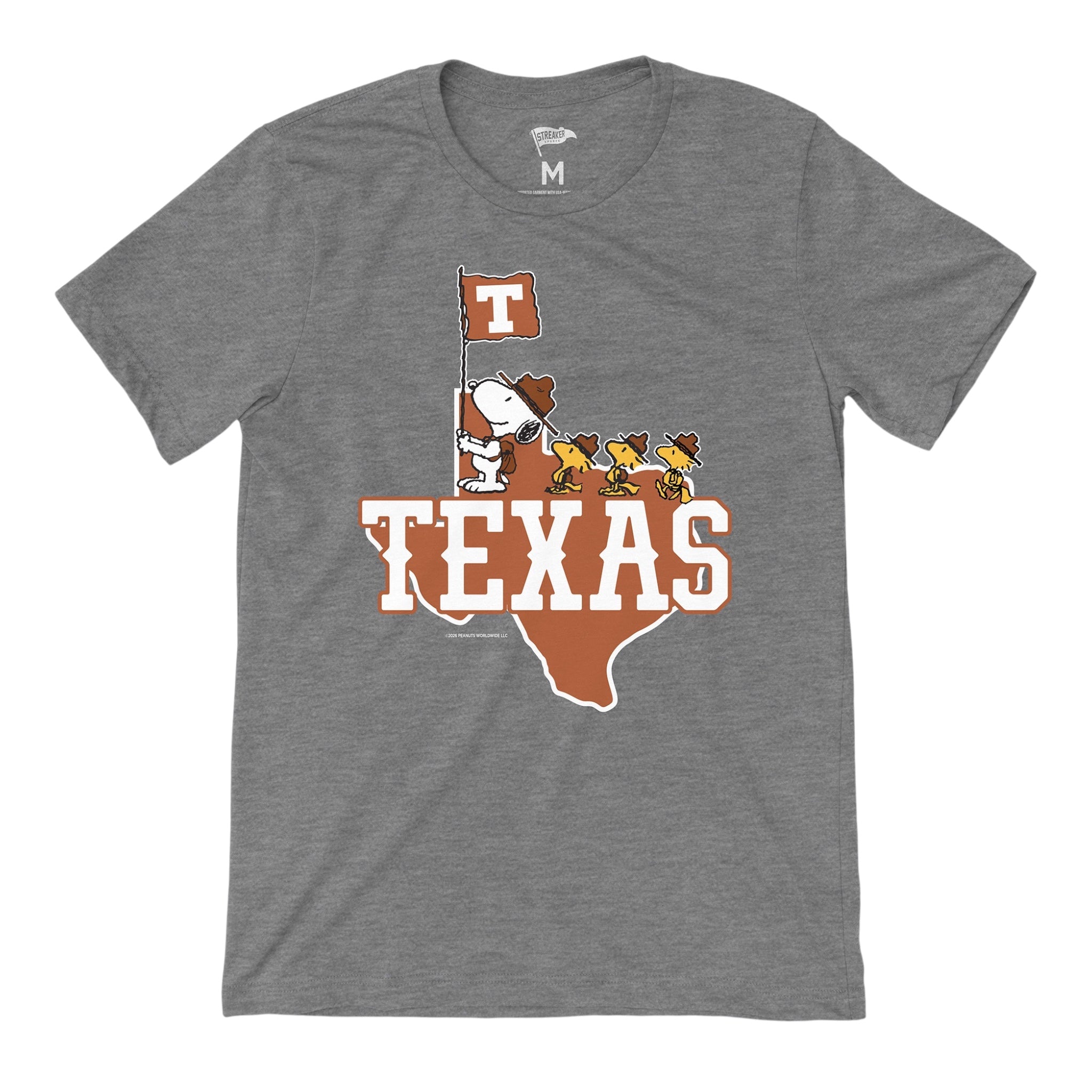 Snoopy Texas Home Territory Tee Gray