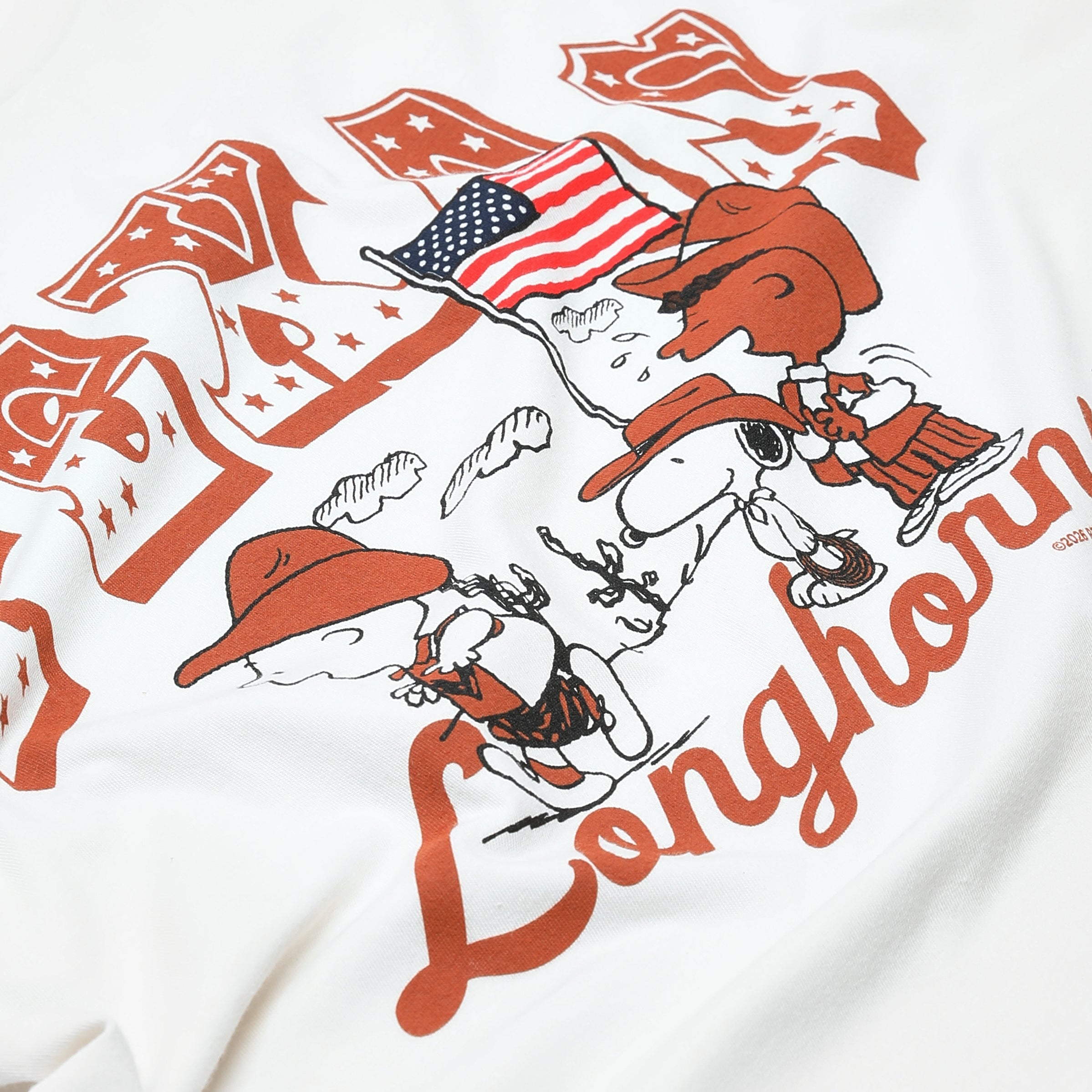 Peanuts Texas Longhorns Americana Tee