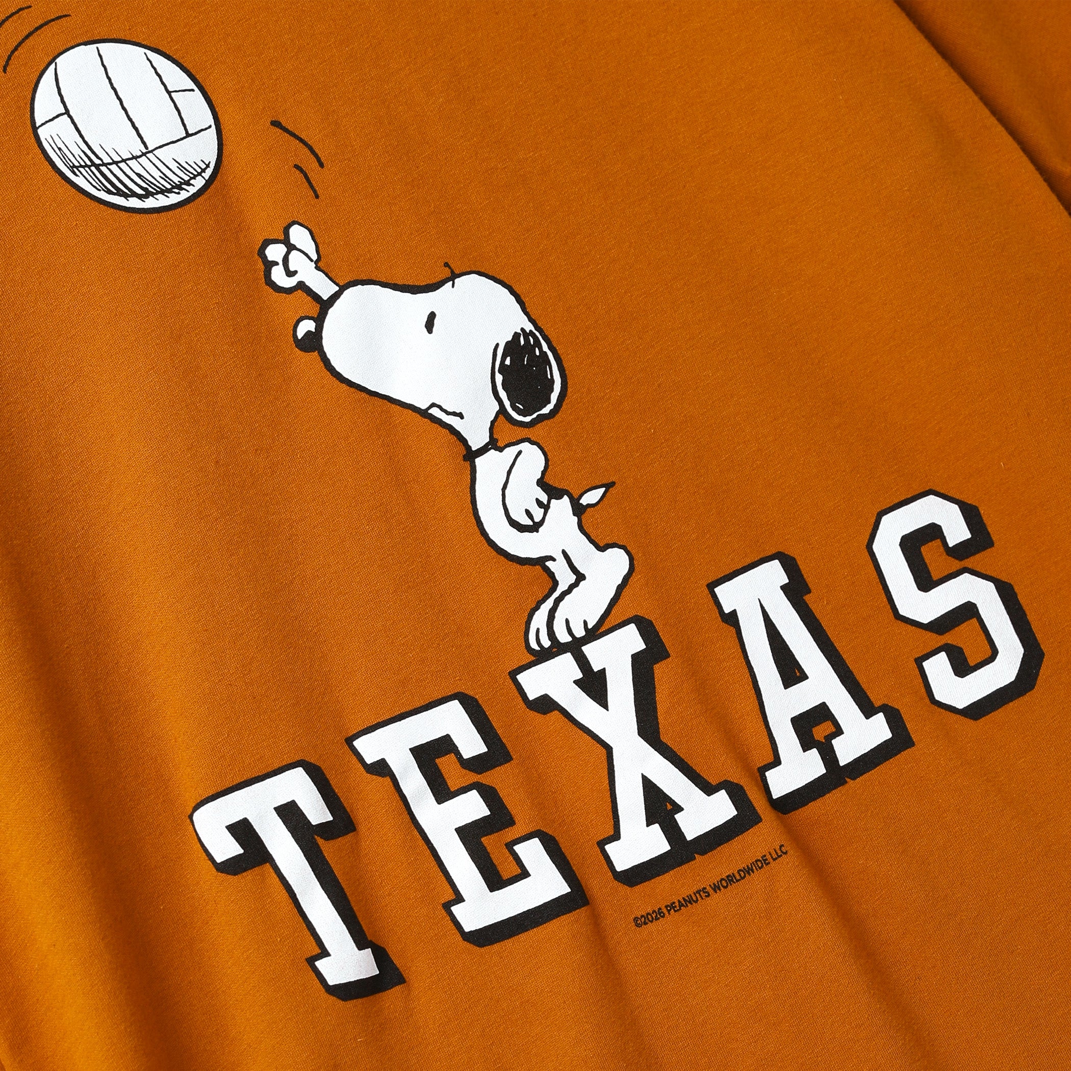 Texas Longhorns Volleyball Snoopy Tee
