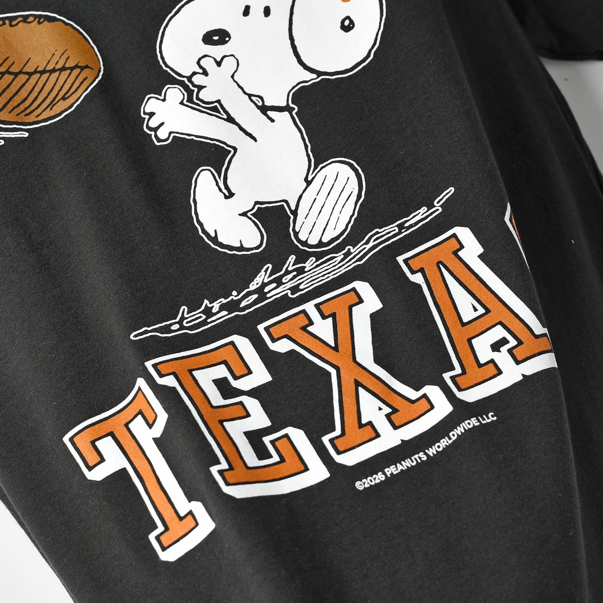Texas Longhorns Snoopy with Football Helmet Tee