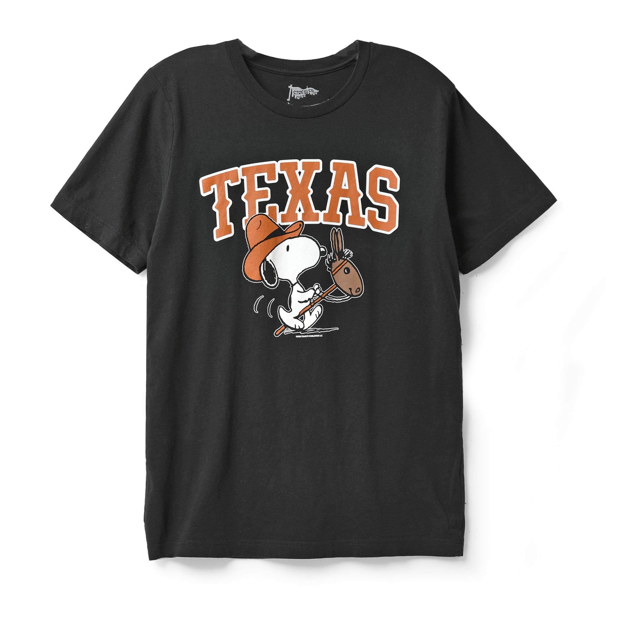 Texas Longhorns Western Snoopy with Stick Horse Tee