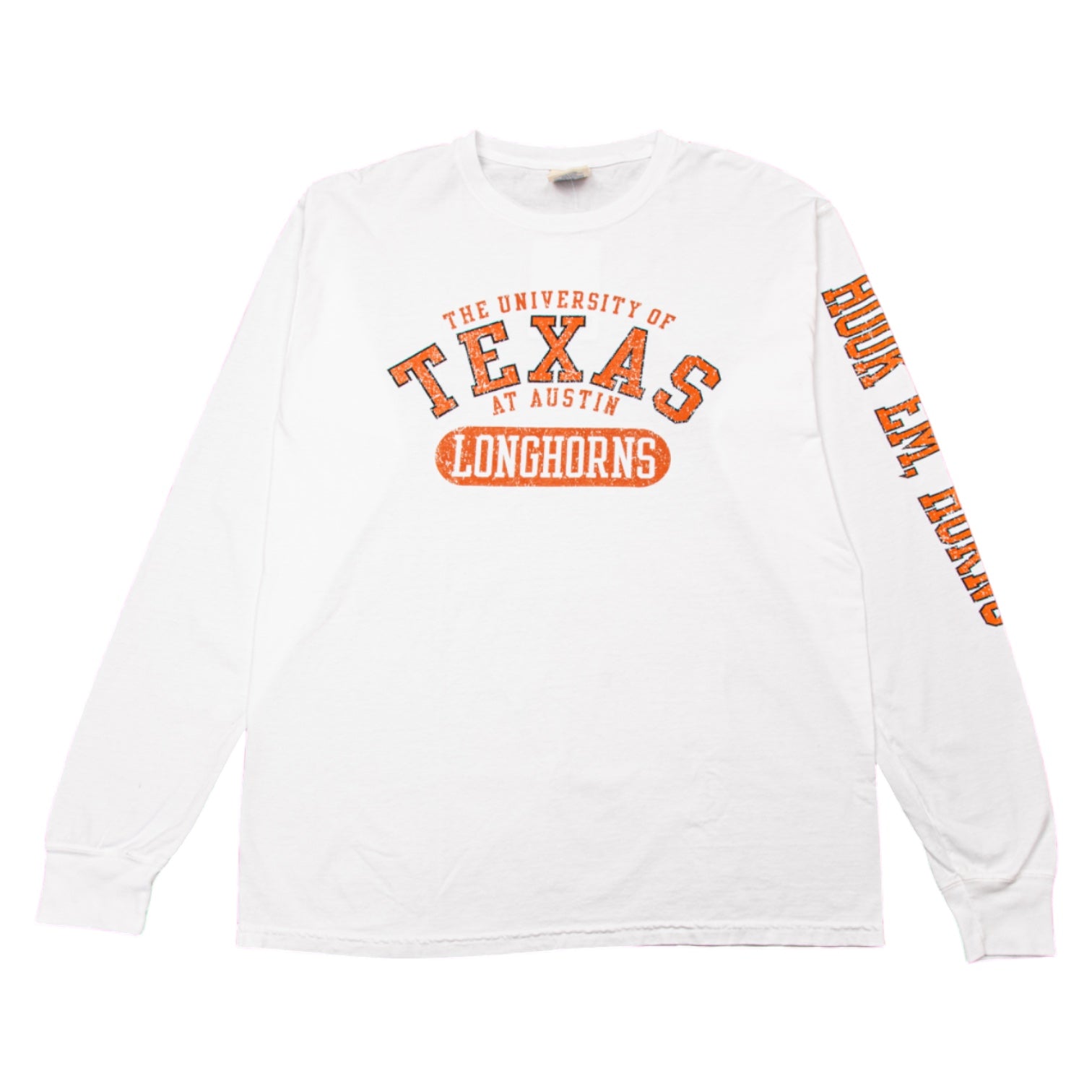 Texas Longhorns Long Sleeve Spellout ComfortWash Tee