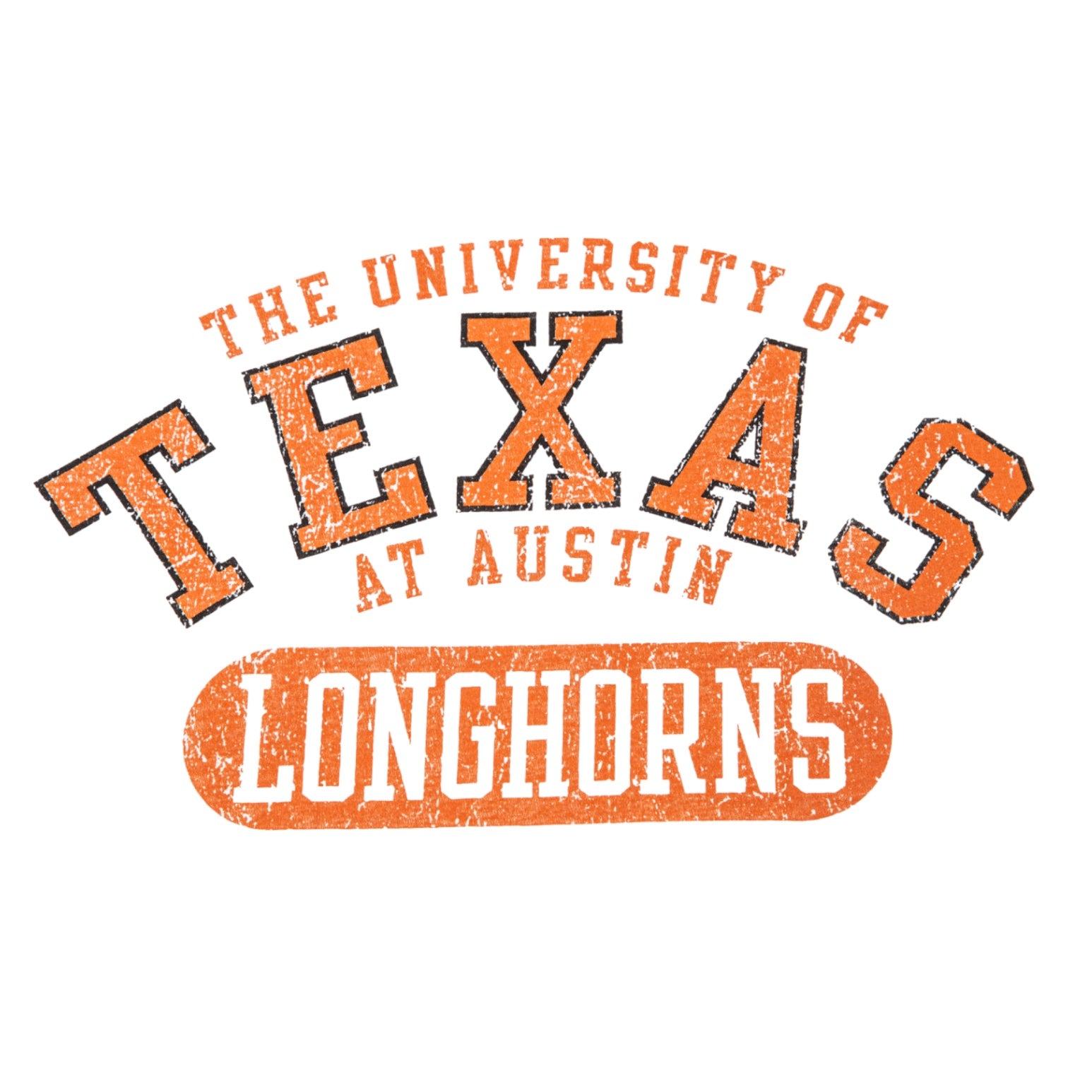 Texas Longhorns Long Sleeve Spellout ComfortWash Tee
