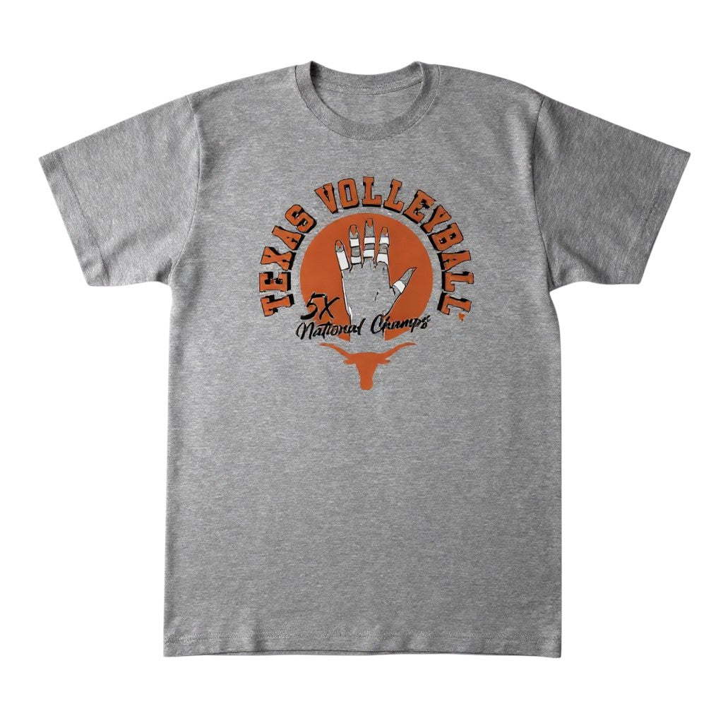 Texas Longhorns Volleyball 5X National Champs Tee