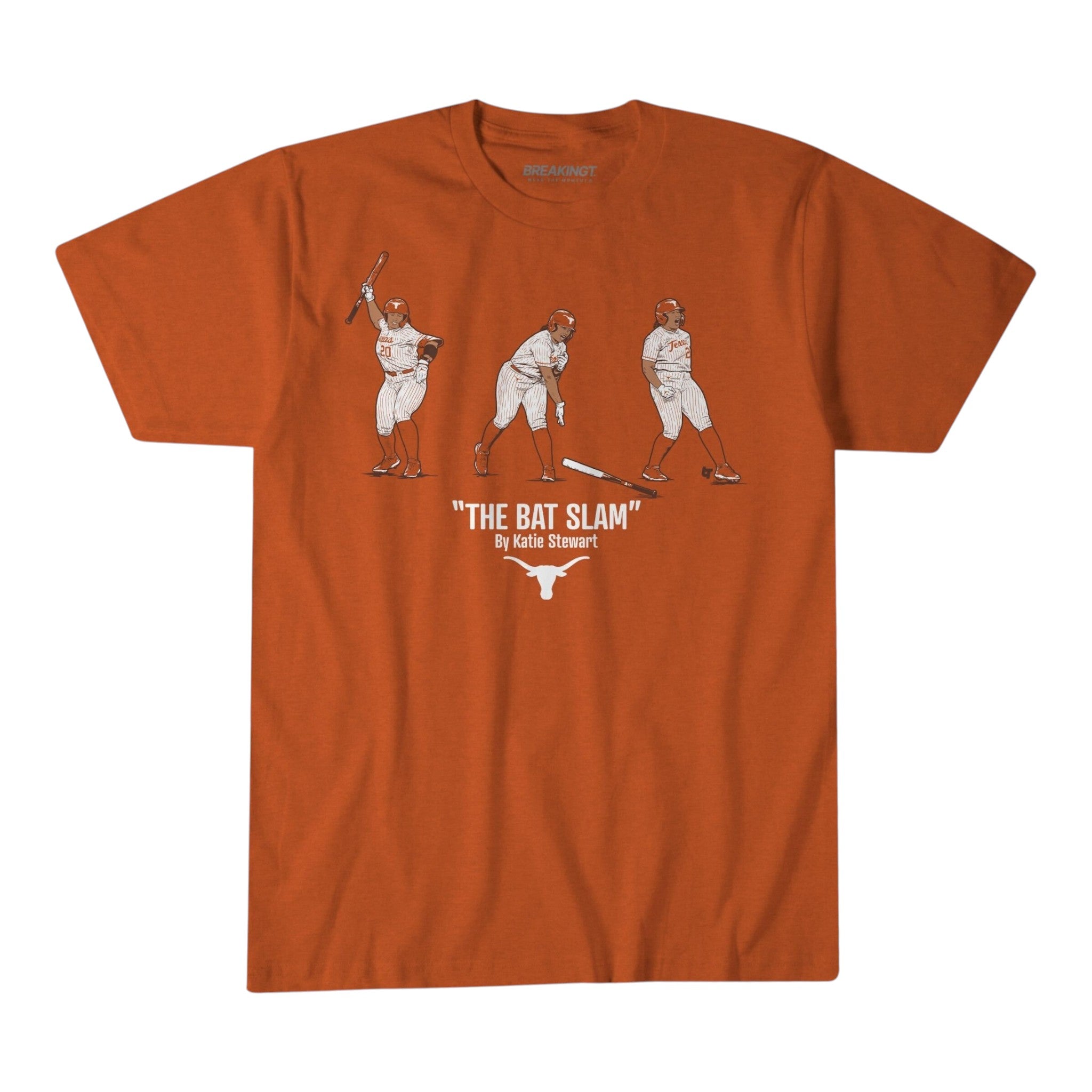 Texas Longhorns NIL Katie Stewart The Bat Slam Tee