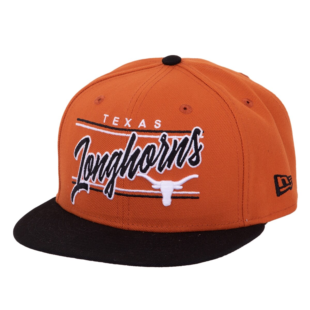 New Era Texas Longhorns Script Flat Hat