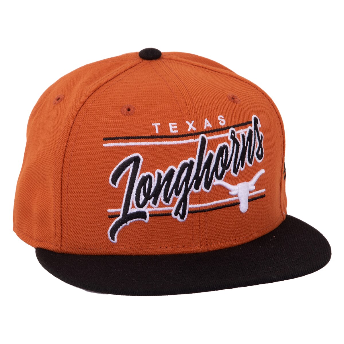 New Era Texas Longhorns Script Flat Hat