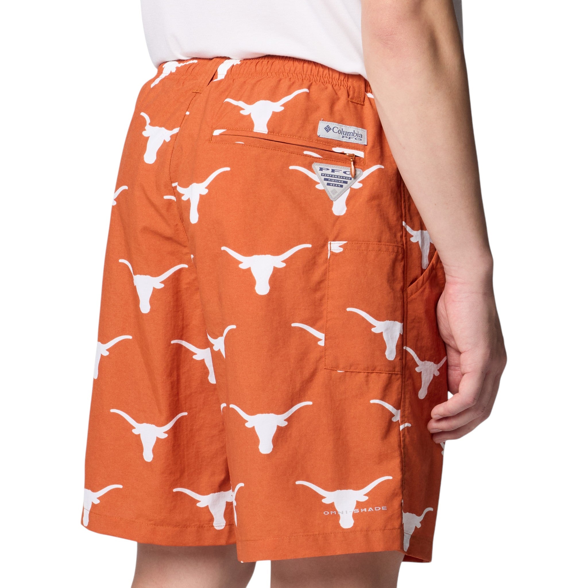 Columbia Texas Longhorns Backcast Omni-Shade Swim Shorts Burnt Orange