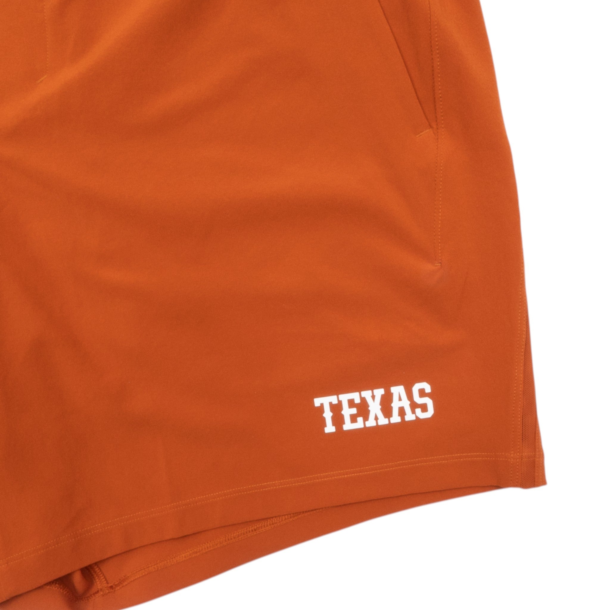 lululemon Texas Longhorns 7" Pace Breaker Linerless Short Burnt Orange