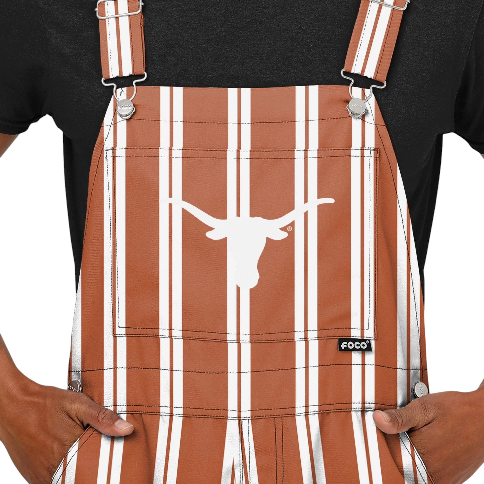 Texas Longhorns Striped Bevo Overalls