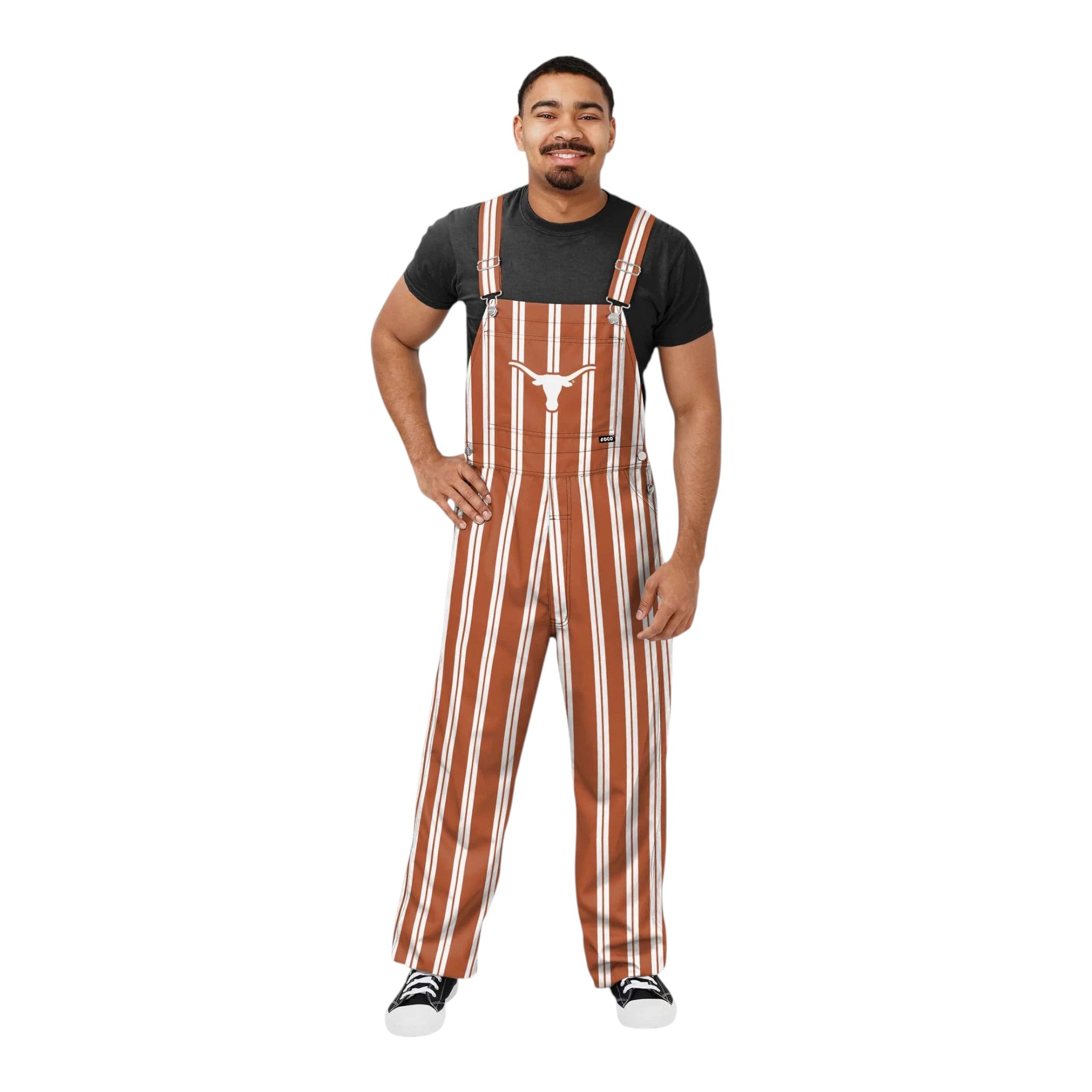Texas Longhorns Striped Bevo Overalls
