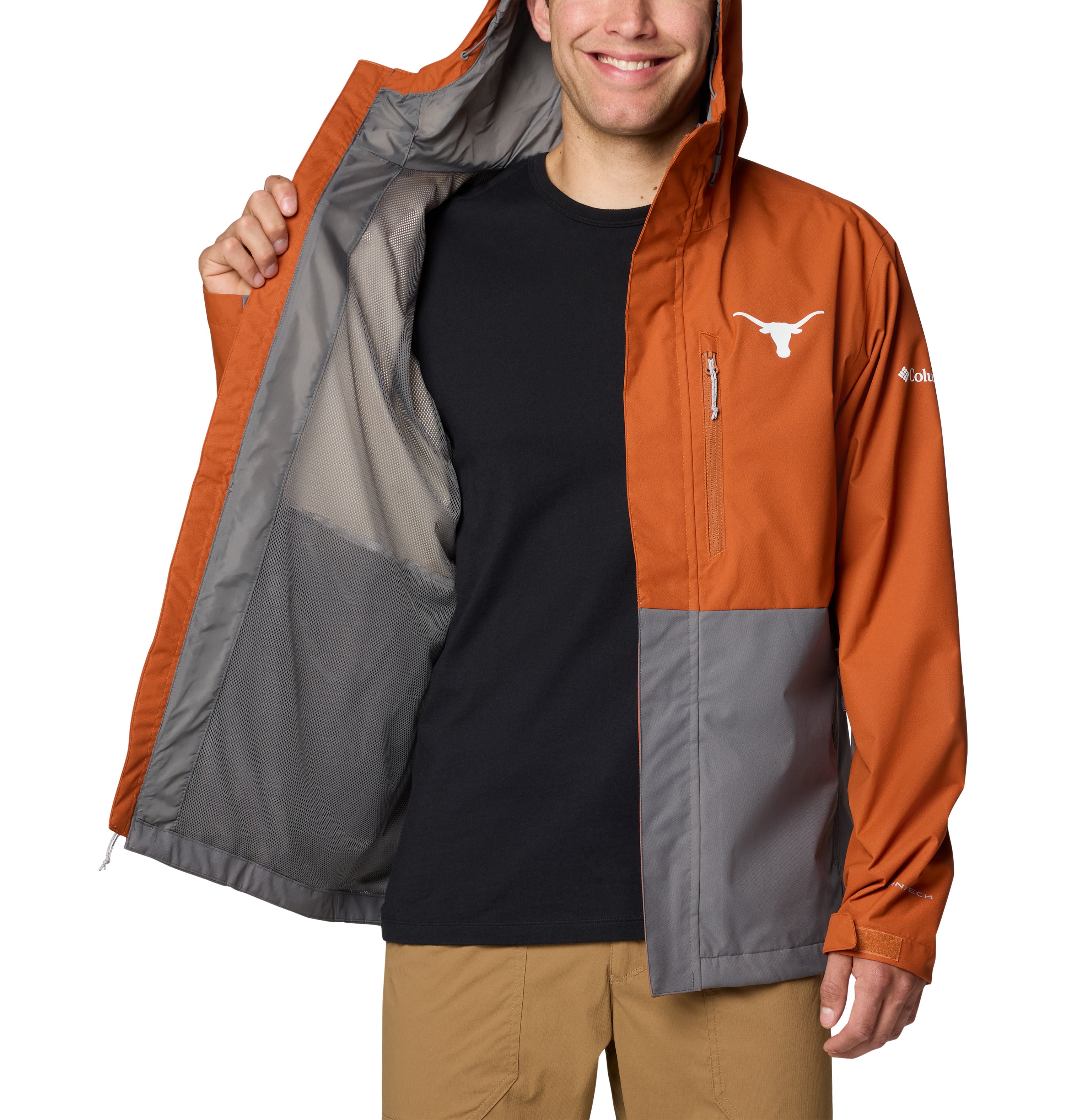 Columbia Texas Longhorns Field Bound Jacket Burnt Orange