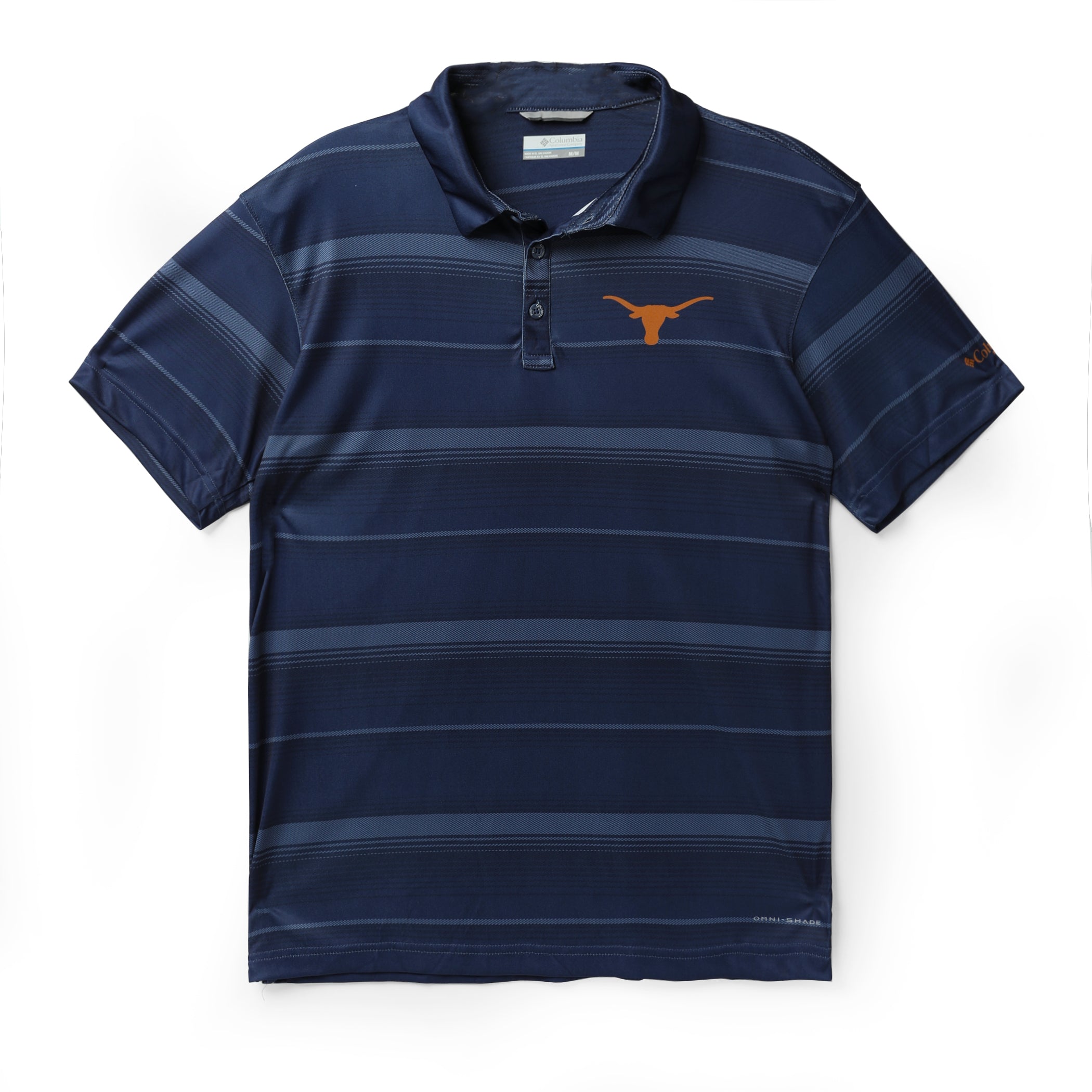 Columbia Texas Longhorns Super Terminal Striped Polo