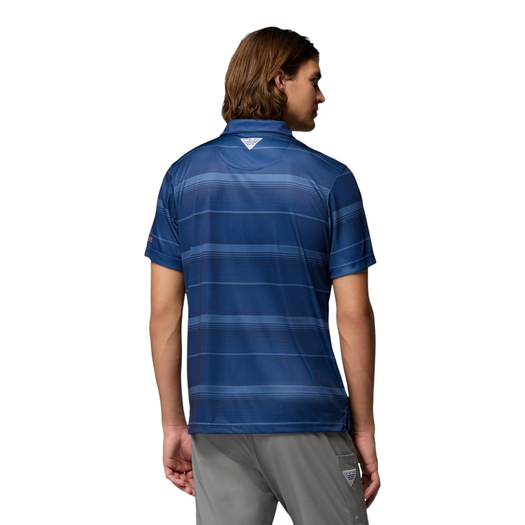 Columbia Texas Longhorns Super Terminal Striped Polo