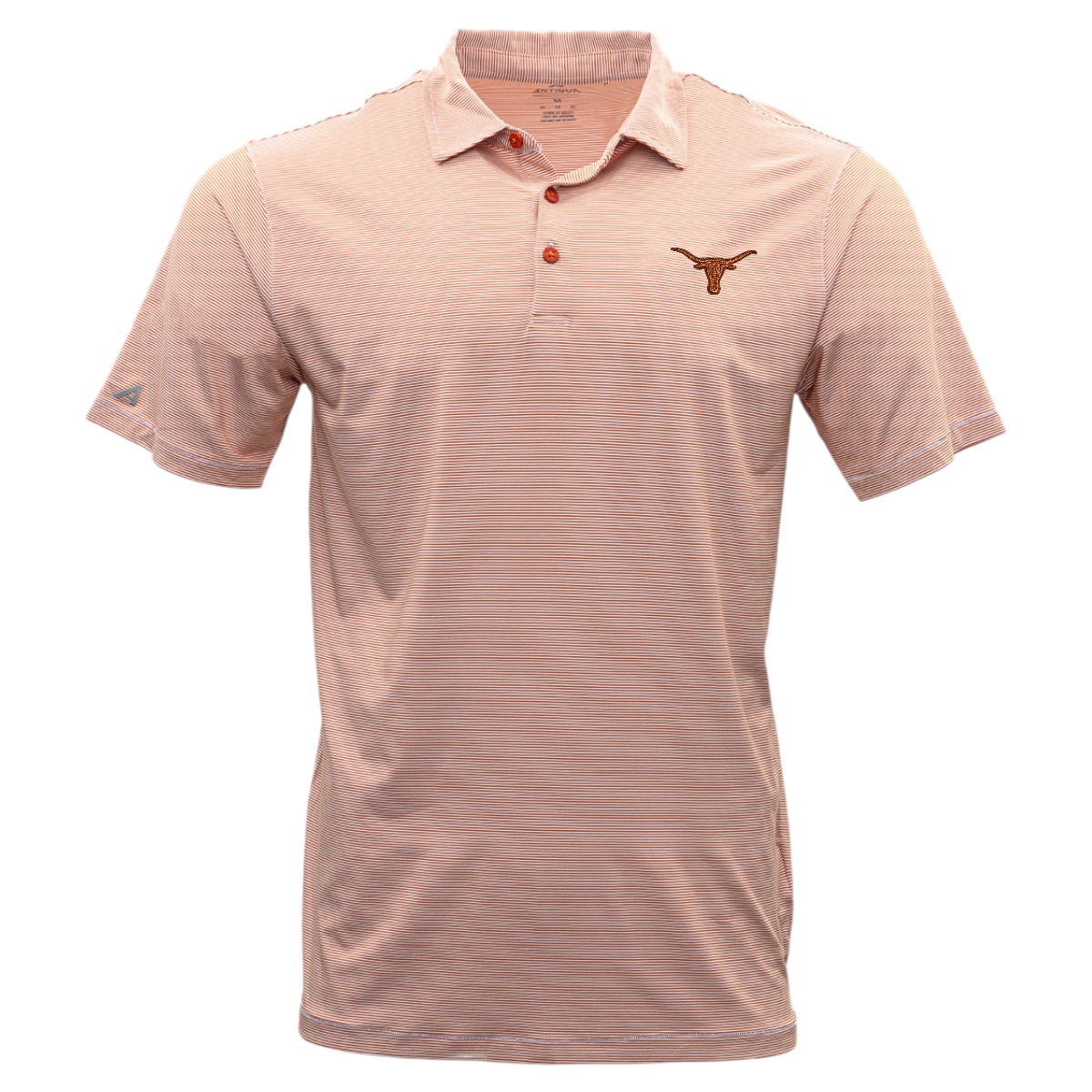 Antigua Texas Longhorns Twine Mini Stripe Polo