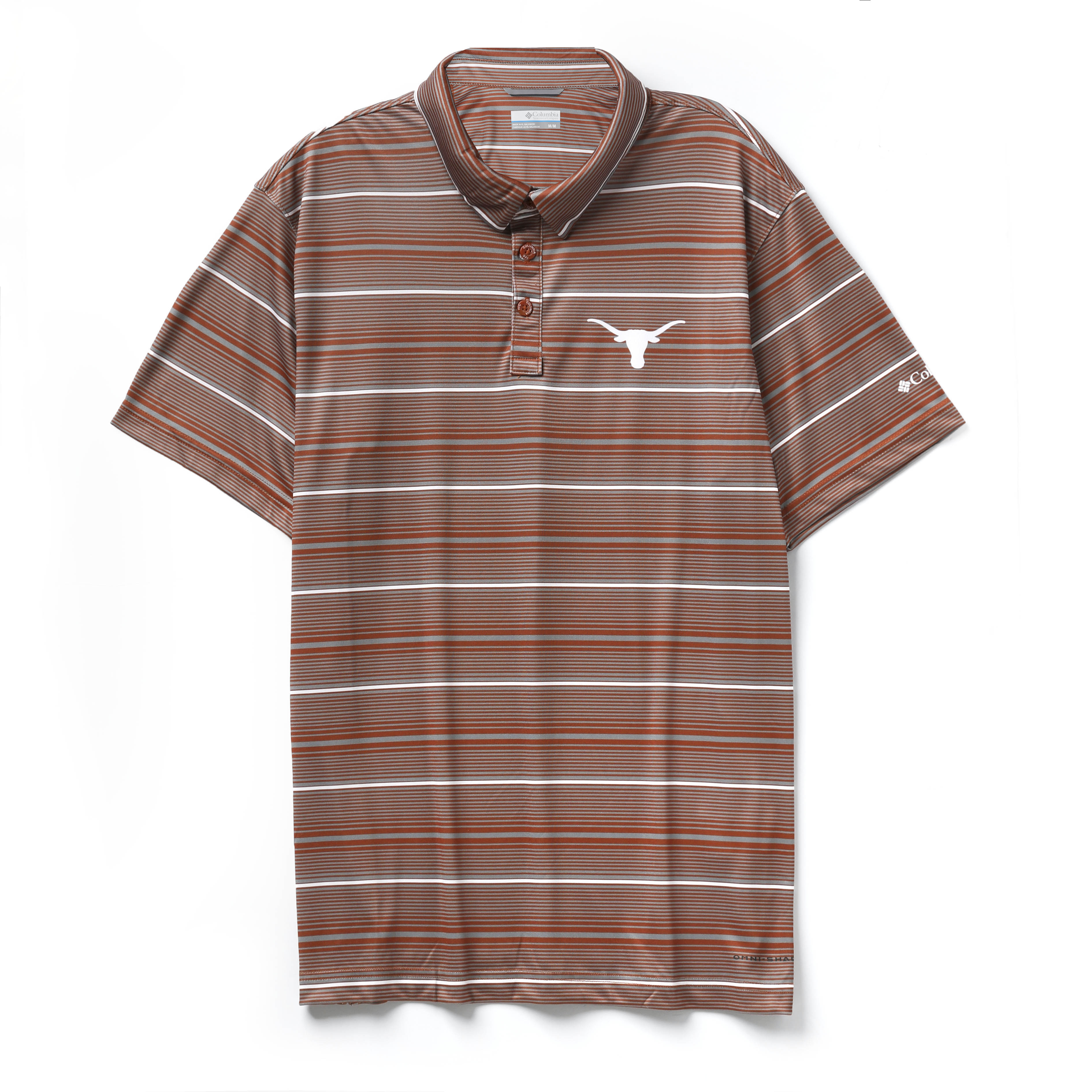 Columbia Texas Longhorns Super Terminal Stripe Polo