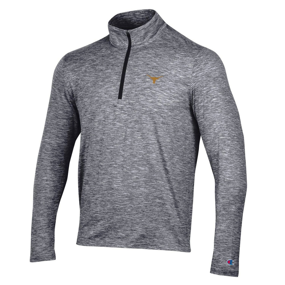 Champion Texas Longhorns Insignia Micro Mesh Quarter Zip Polo