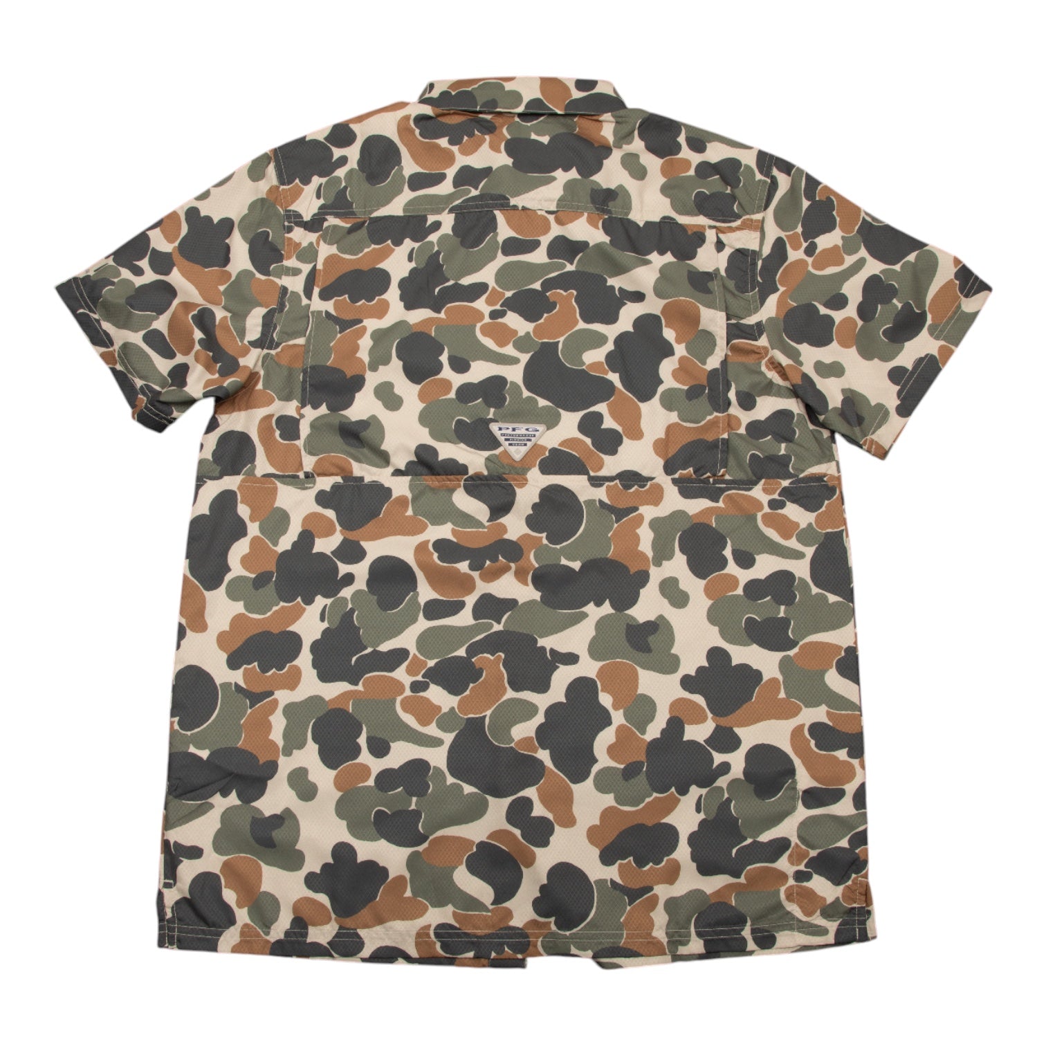 Columbia Texas Longhorns Super Slack Tide Omni-Wick Button-Up Camo Shirt