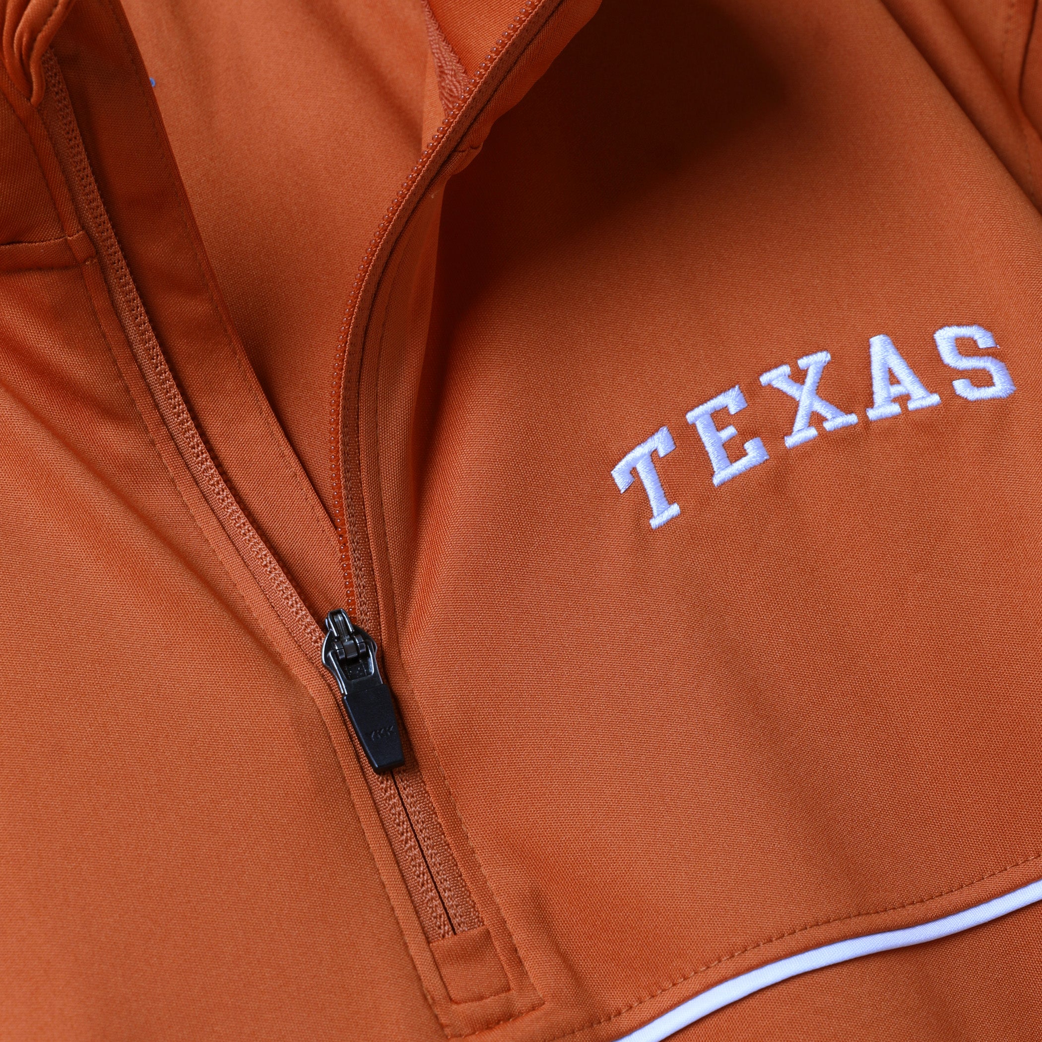 Champion Texas Longhorns Skybox Colorblock Piping Quarter Zip