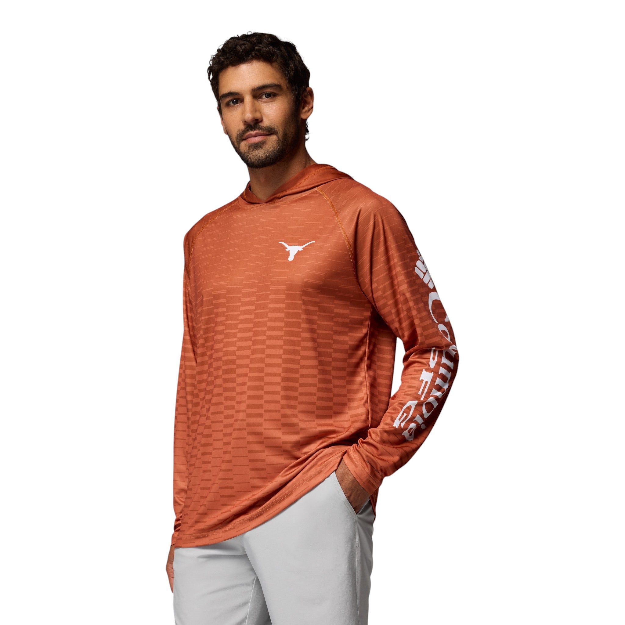 Columbia Texas Longhorns Super Terminal Tackle Lined Hoodie Top