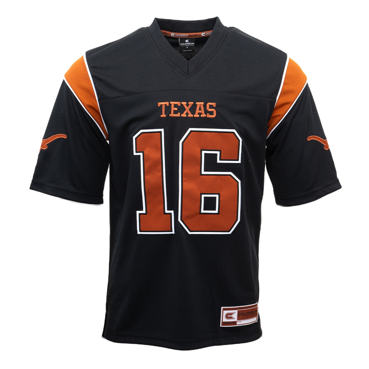 Texas Longhorns NIL Manning 16 Black Football Jersey