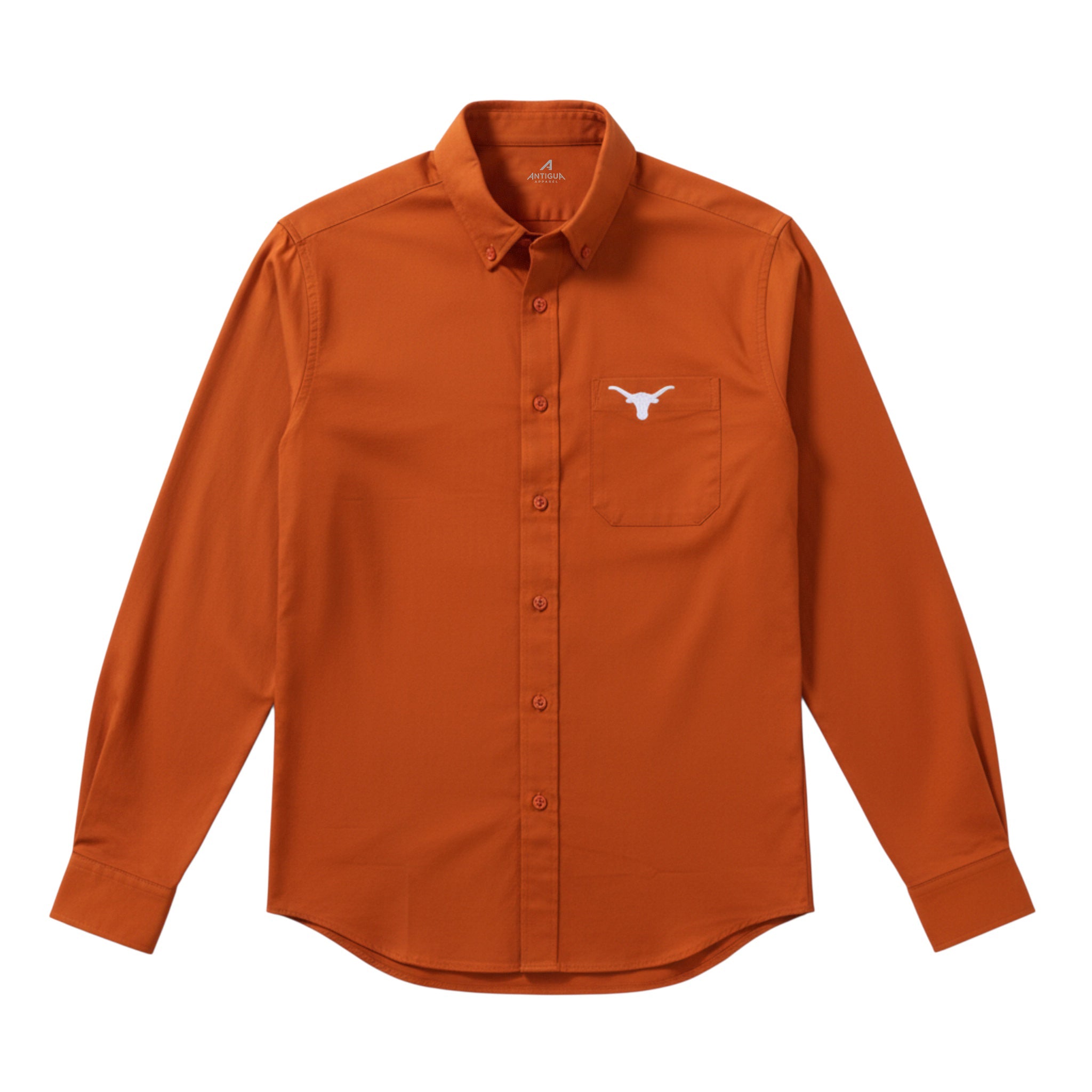 Antigua Texas Longhorns Flight  Long Sleeve Dress Shirt