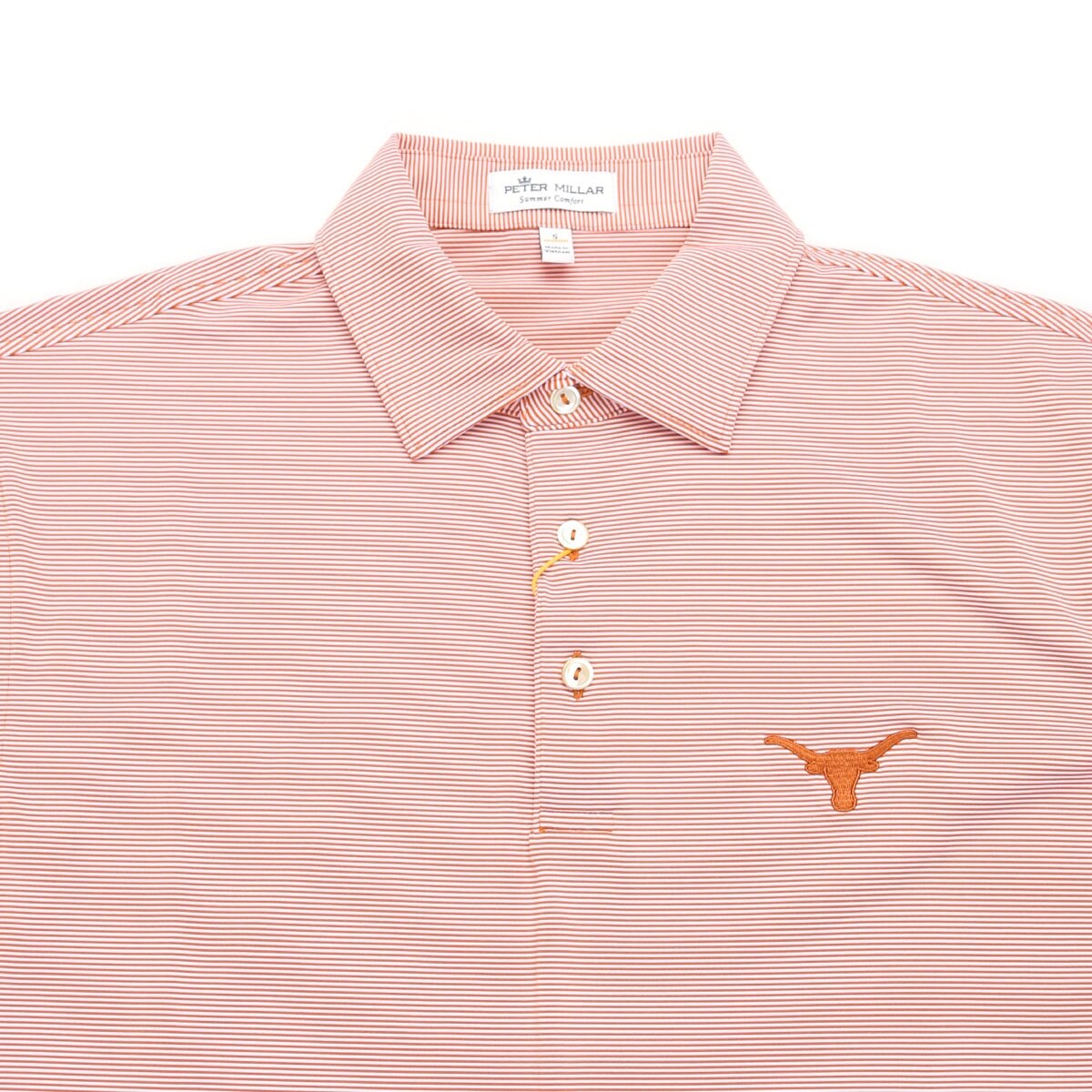 Peter Millar Texas Longhorns Jubilee Stripe Performance Polo