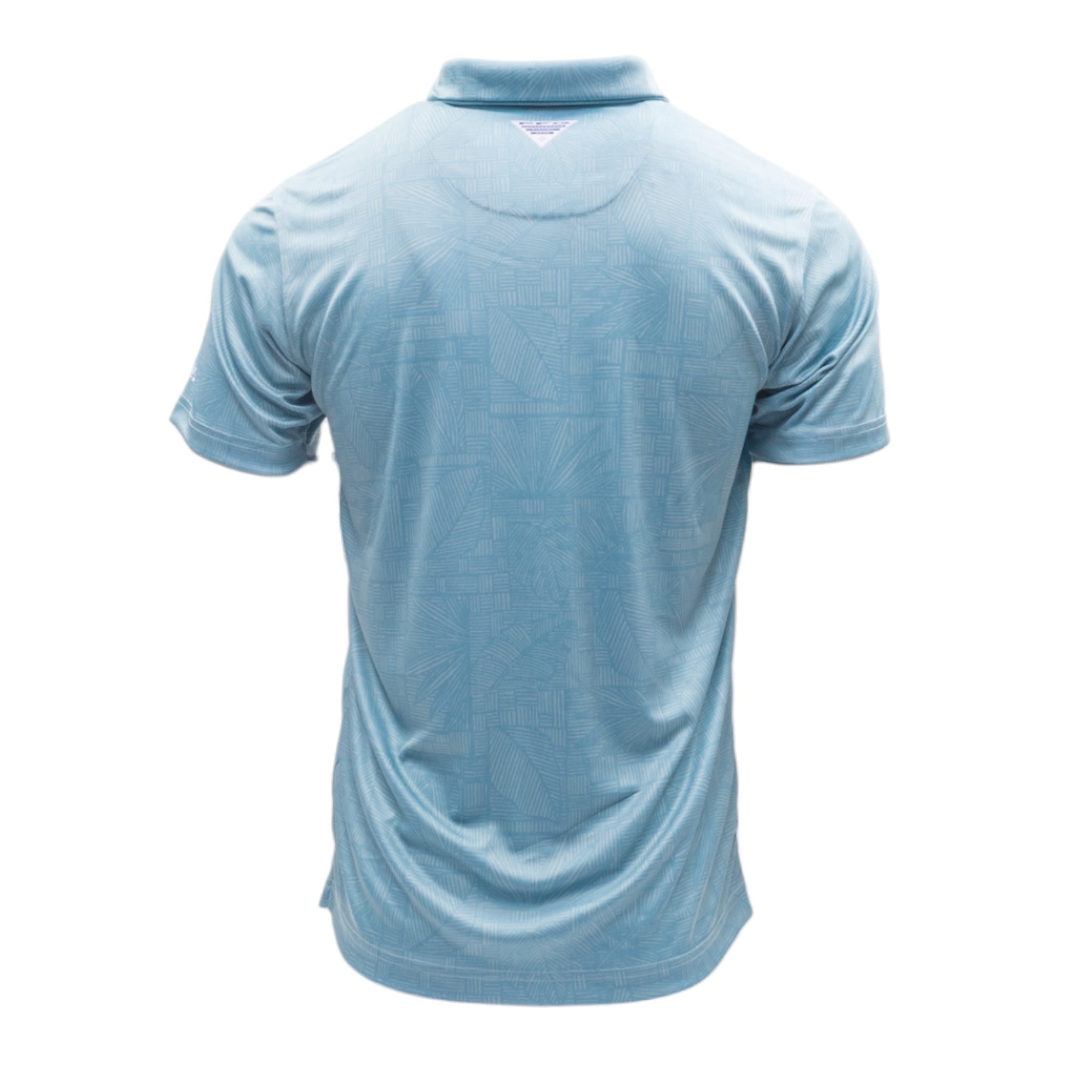 Columbia Texas Longhorns Super Terminal Patchwork Palms Polo Aqua