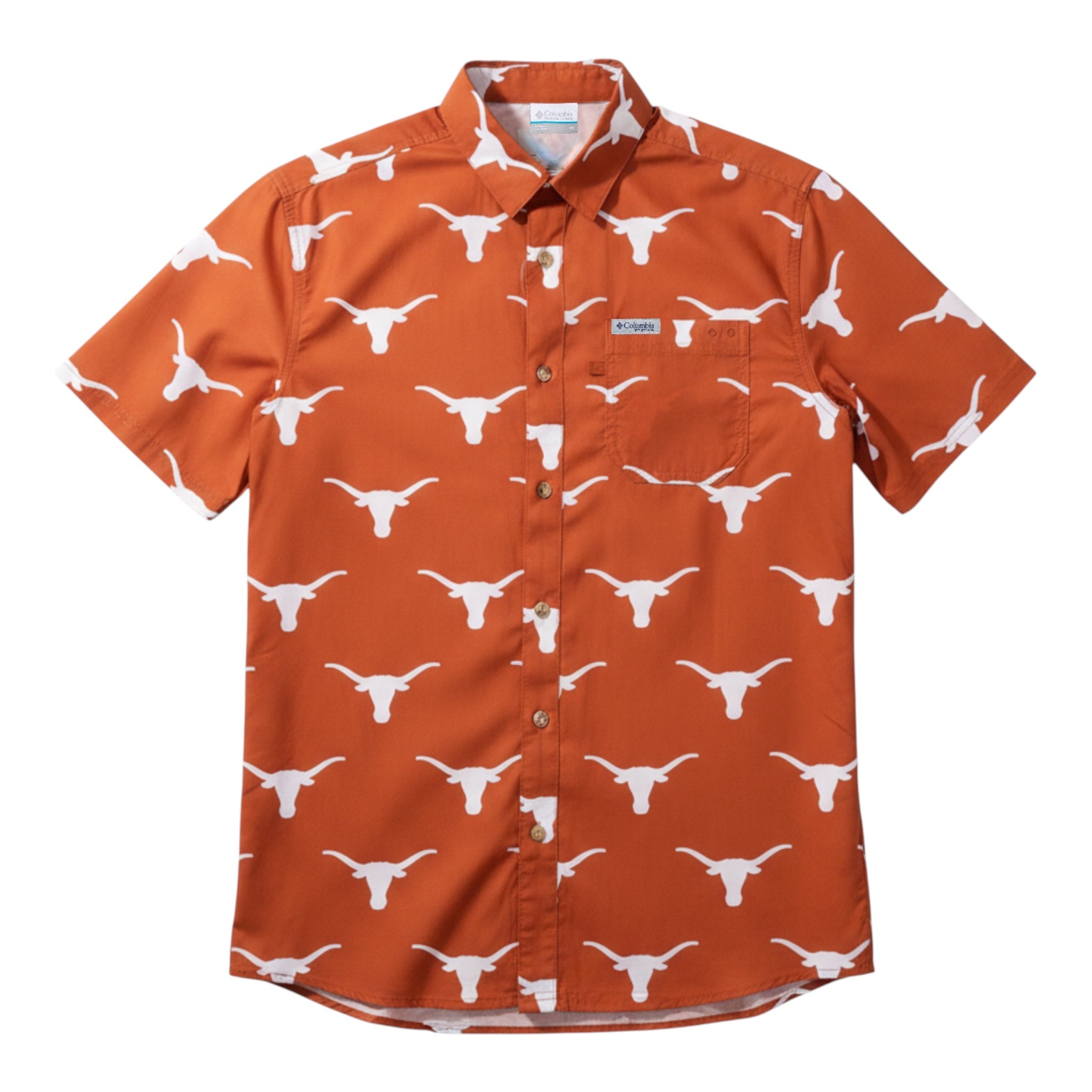 Columbia Texas Longhorns Super Slack Tide Logo Print Shirt