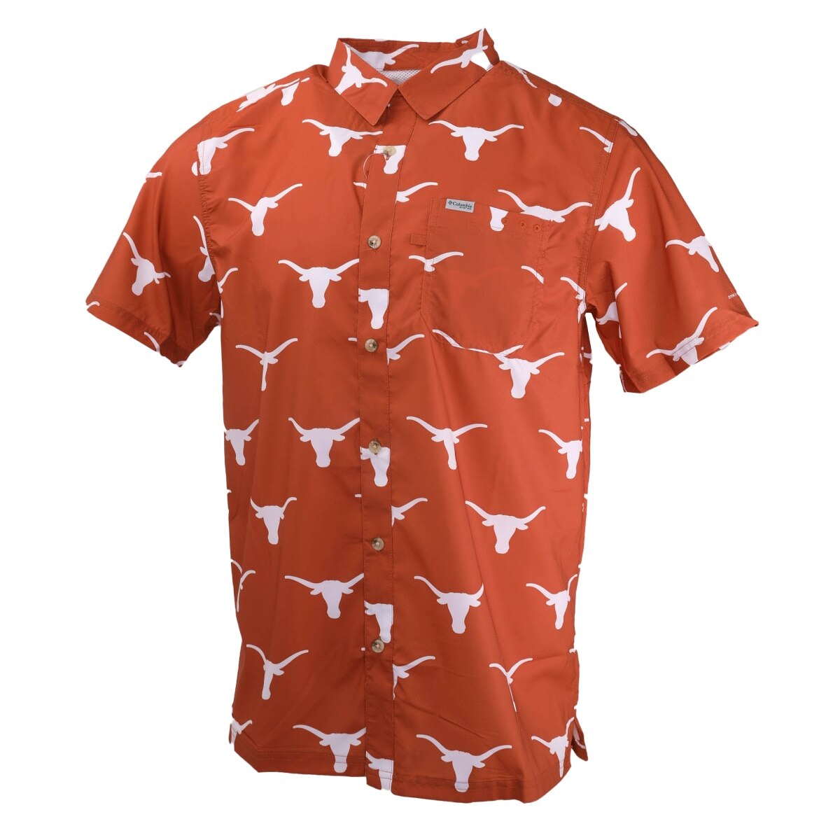 Columbia Texas Longhorns Super Slack Tide Logo Print Shirt
