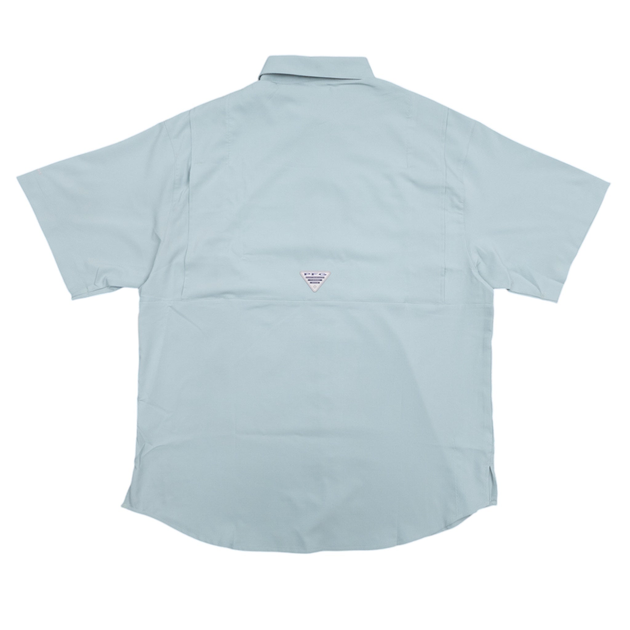 Columbia Texas Longhorns Crushed Blue Tamiami Short Sleeve Shirt Aqua