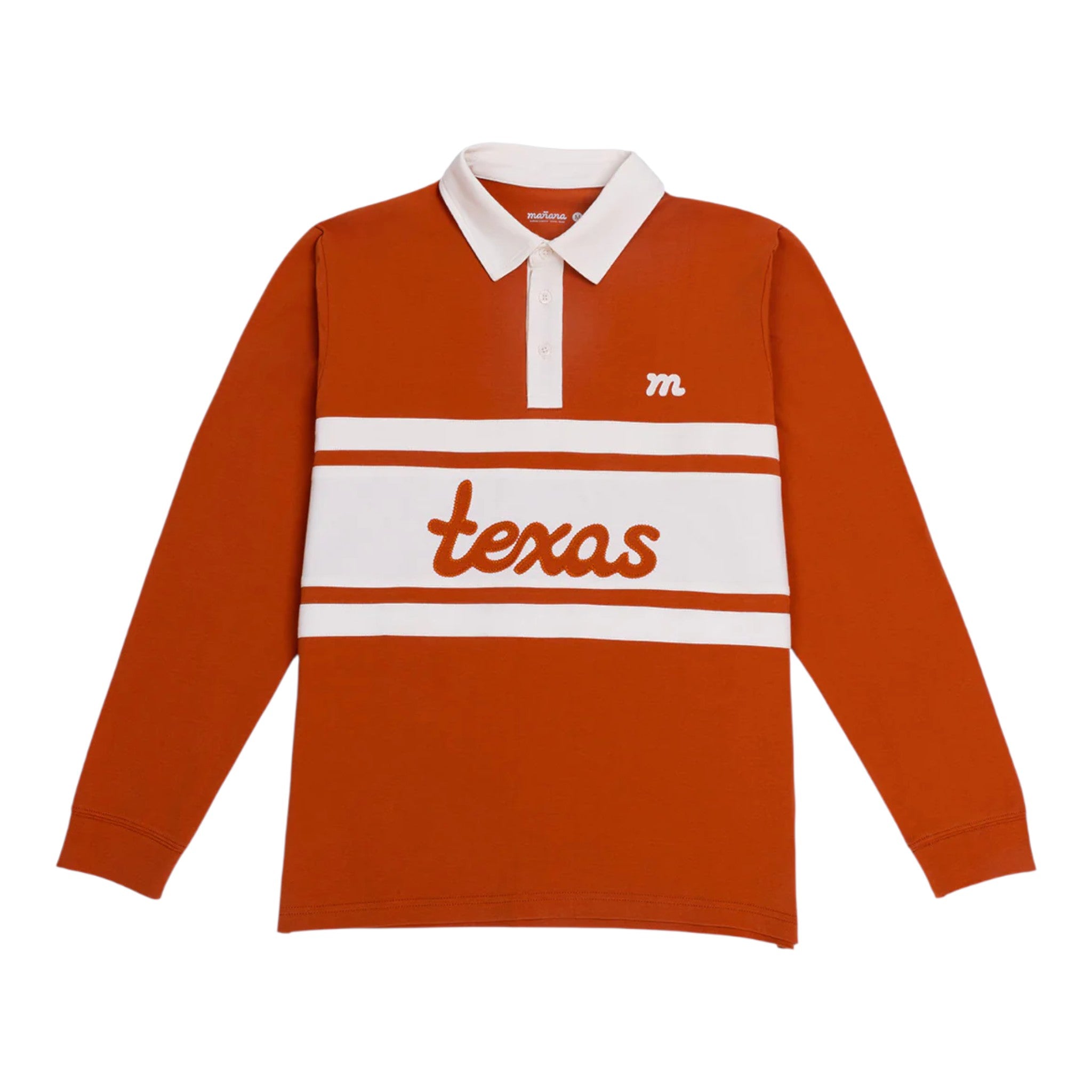 mañana Texas Stitch Long Sleeve Rugby Polo