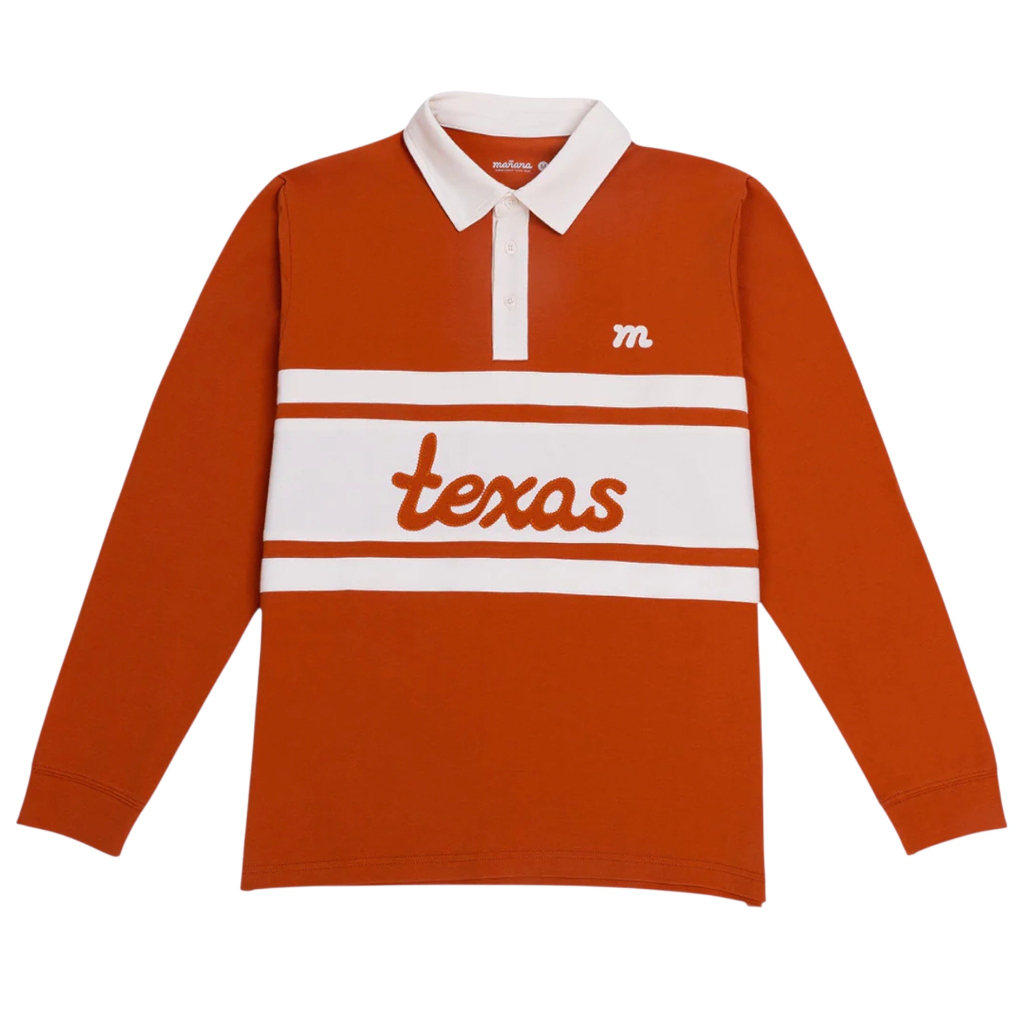 mañana Texas Stitch Long Sleeve Rugby Polo