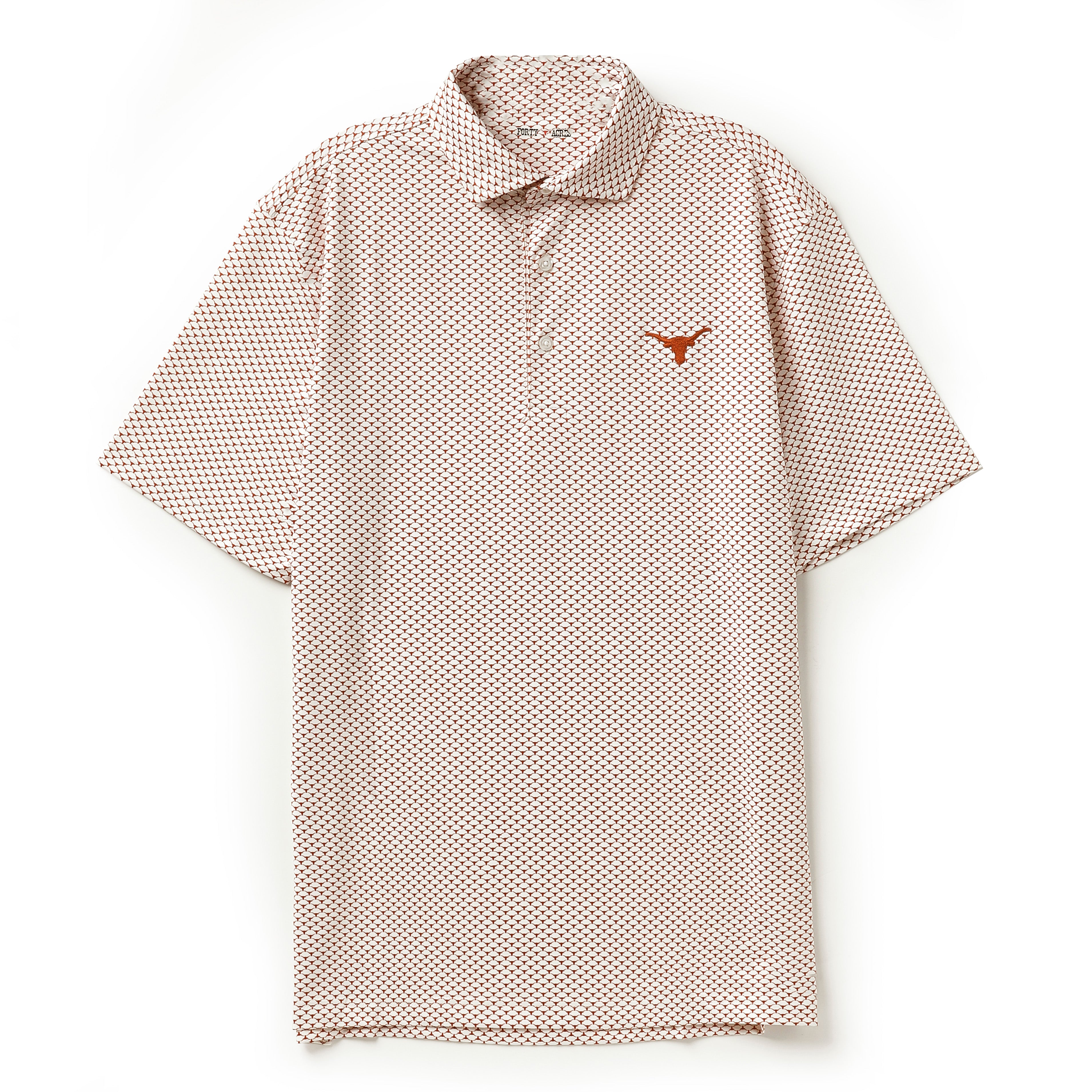 Forty Acres Texas Longhorns AOP Ecotec Polo