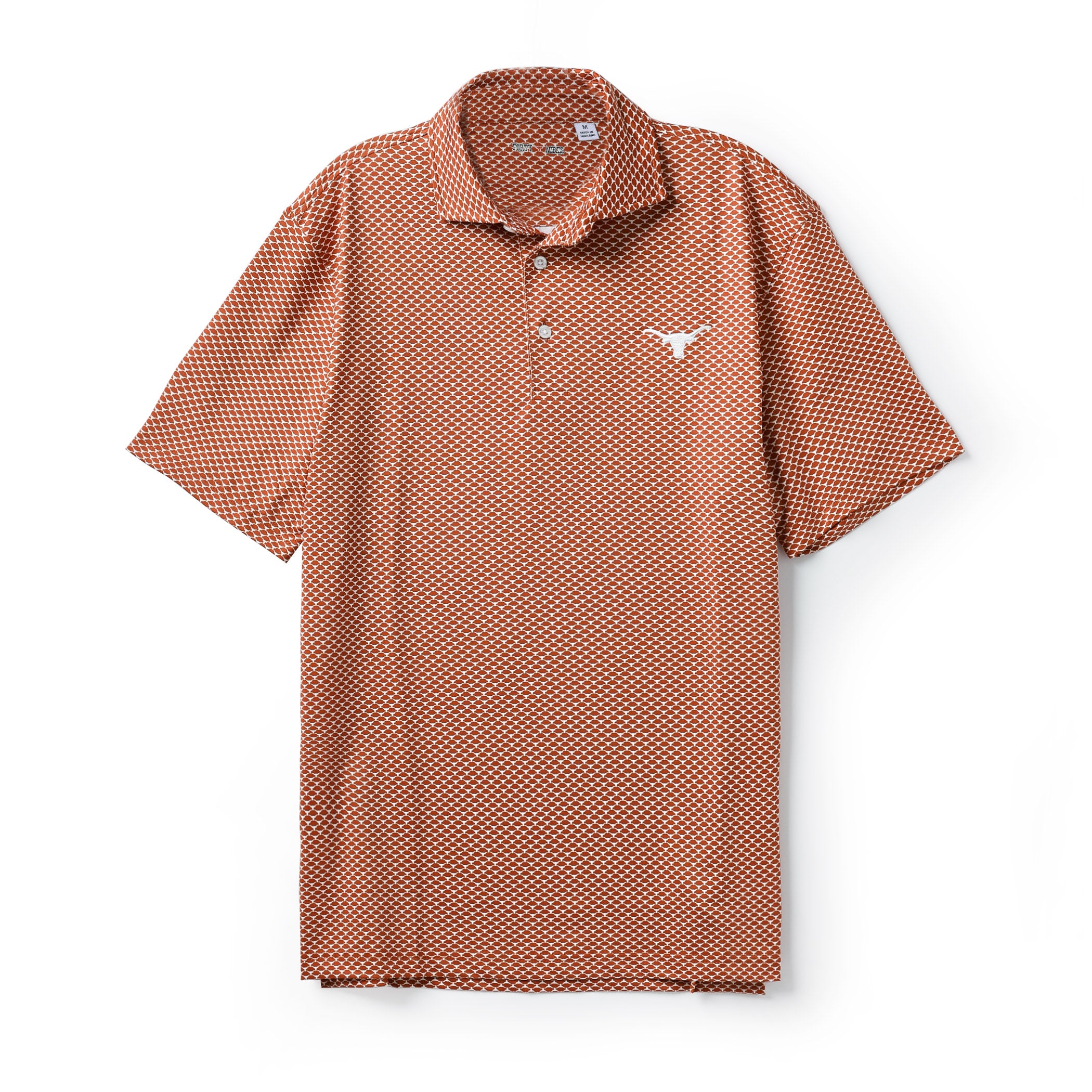 Forty Acres Texas Longhorns AOP Ecotec Polo