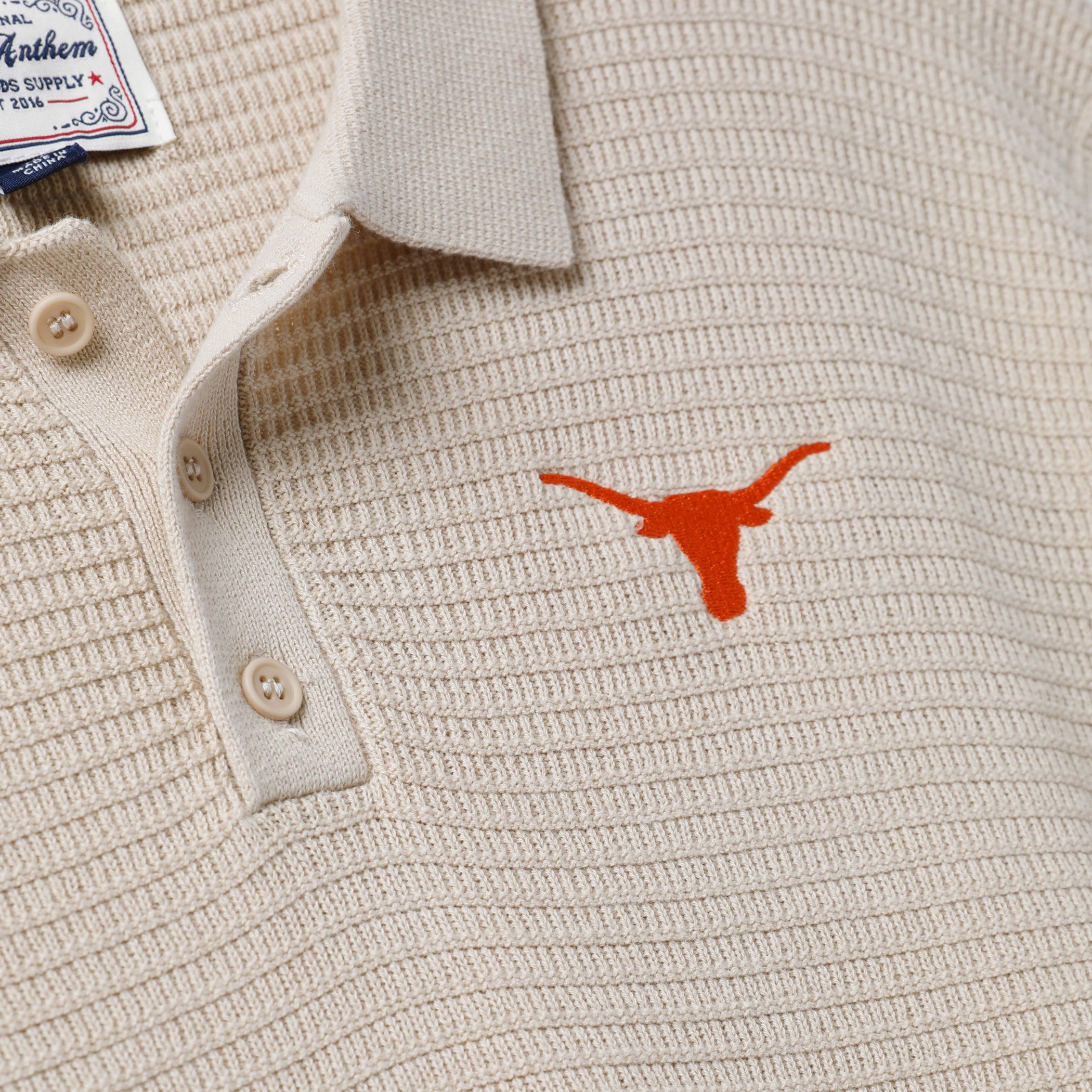Texas Longhorns Donelly Short Sleeve Sweater Polo