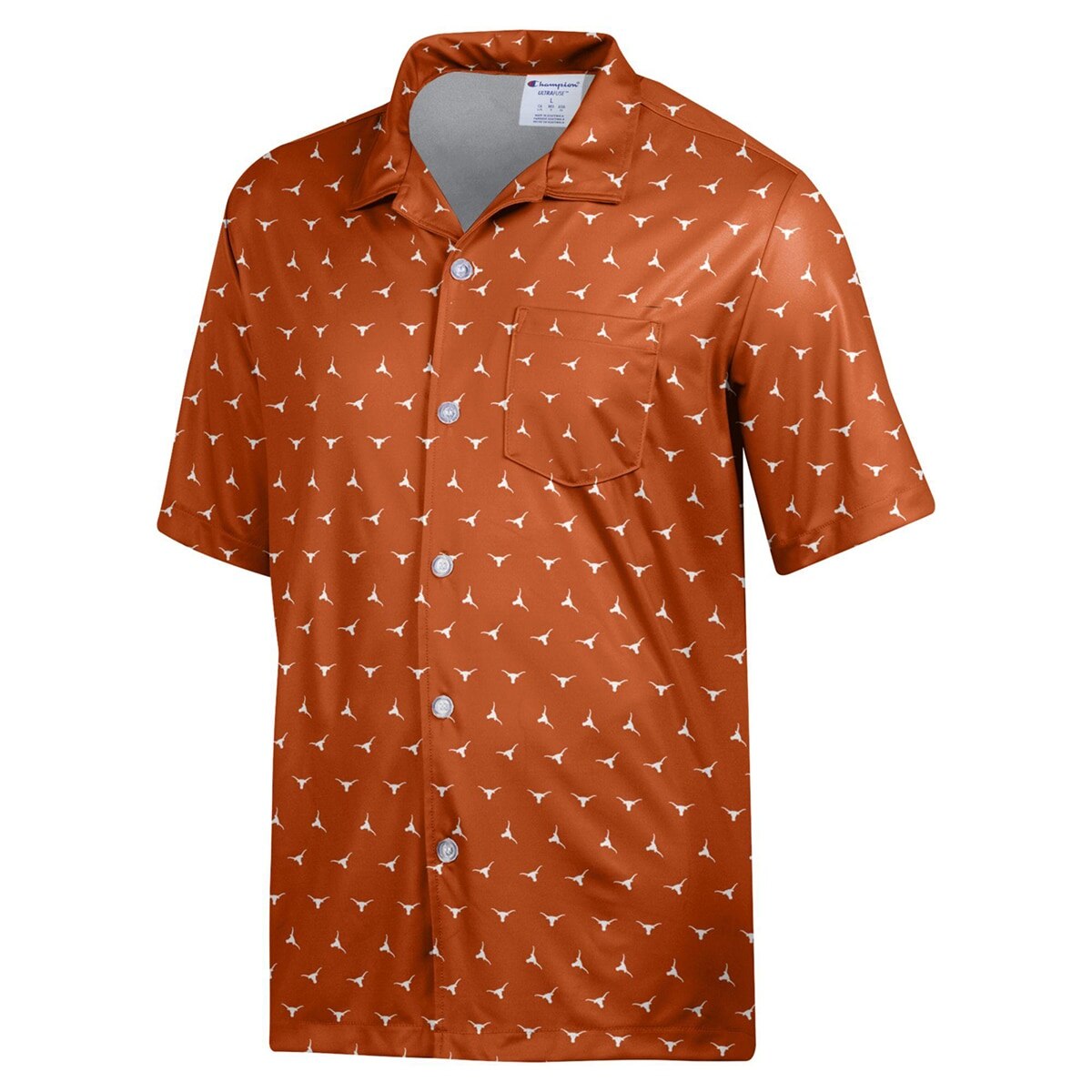 Texas Longhorns Micro AOP Logo Camp Shirt
