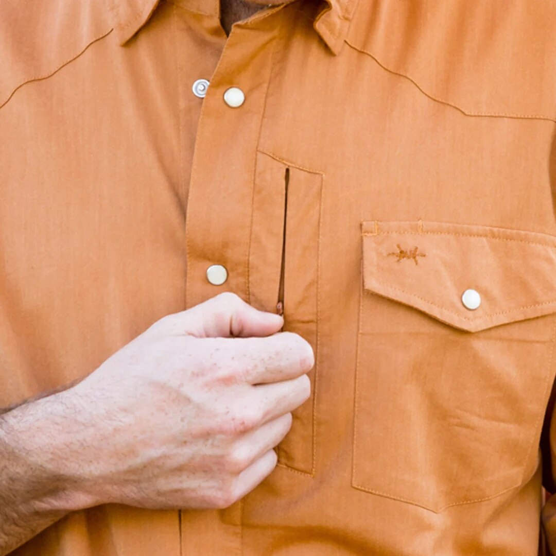 Texas Standard Western Field Dress Shirt Burnt Orange / XL Texas Standard Western Field Dress Shirt Burnt Orange / XL