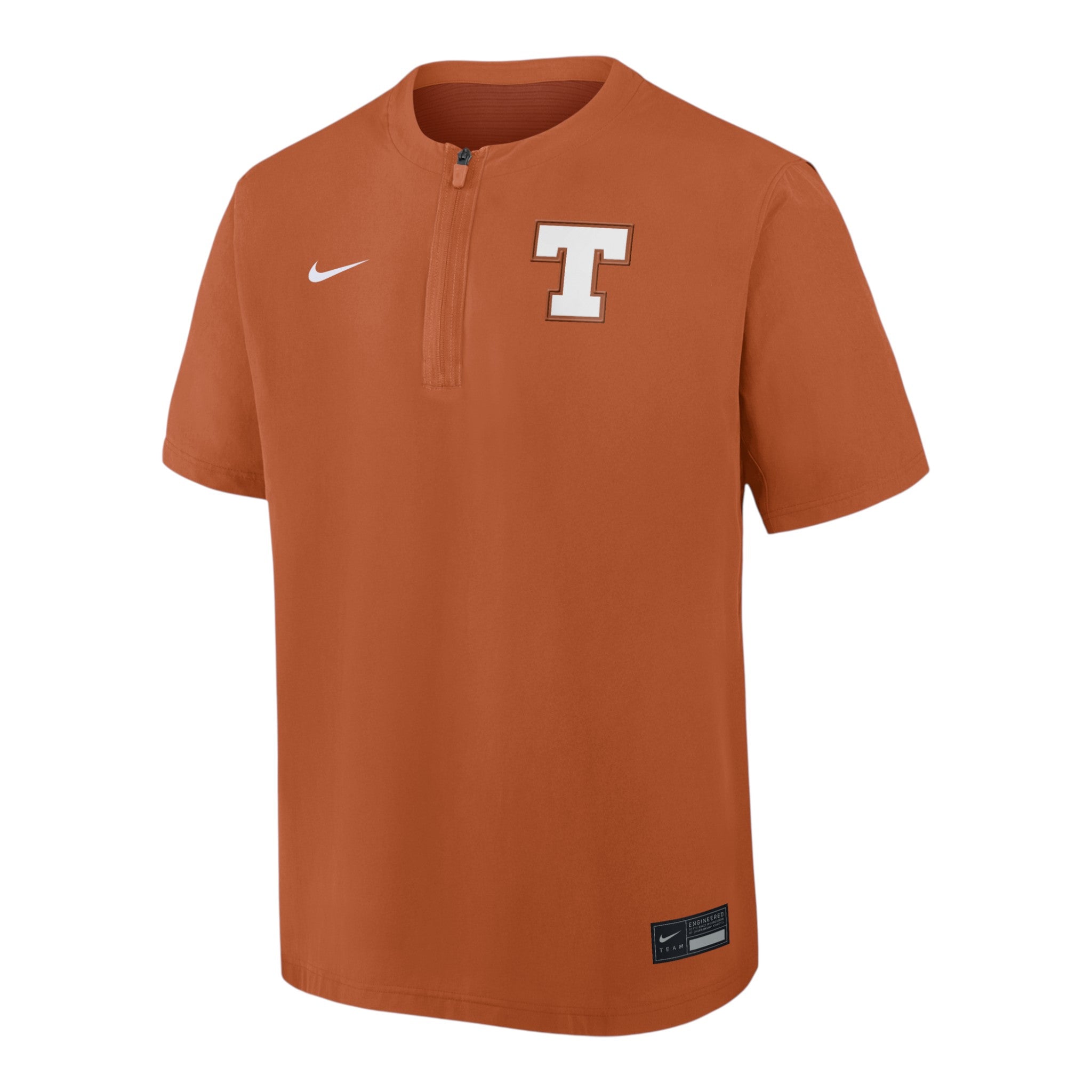 Nike Texas Longhorns Dugout "T" Short Sleeve Windshirt Burnt Orange