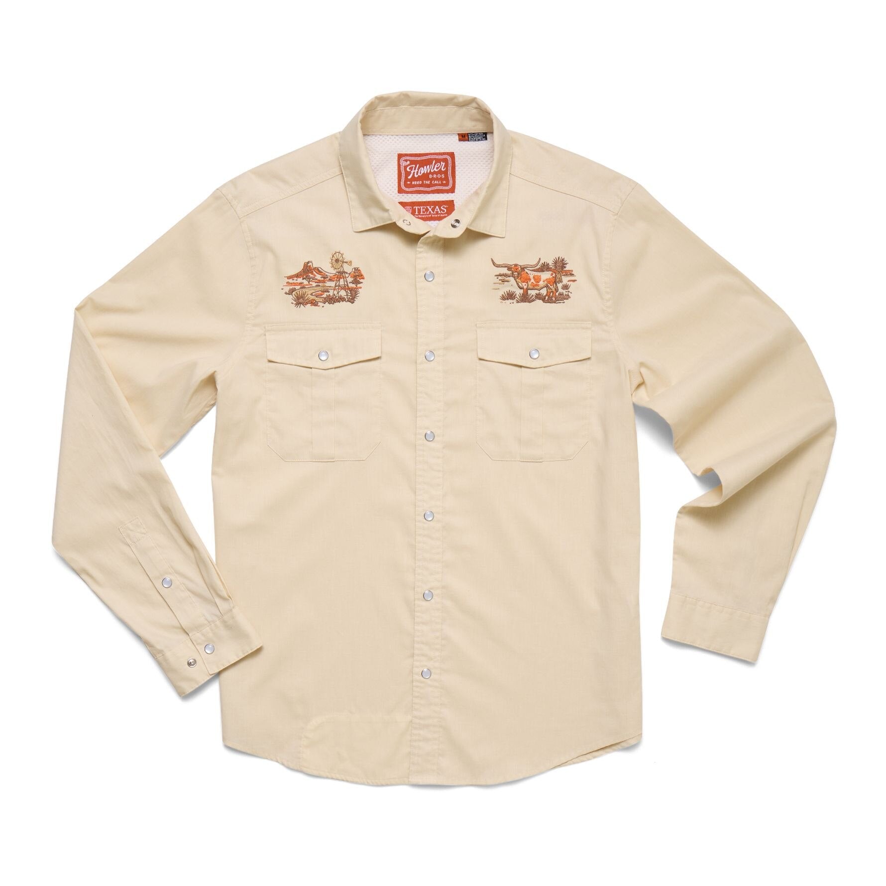 Howler Brothers Texas Longhorns Gaucho Full-Snap Shirt