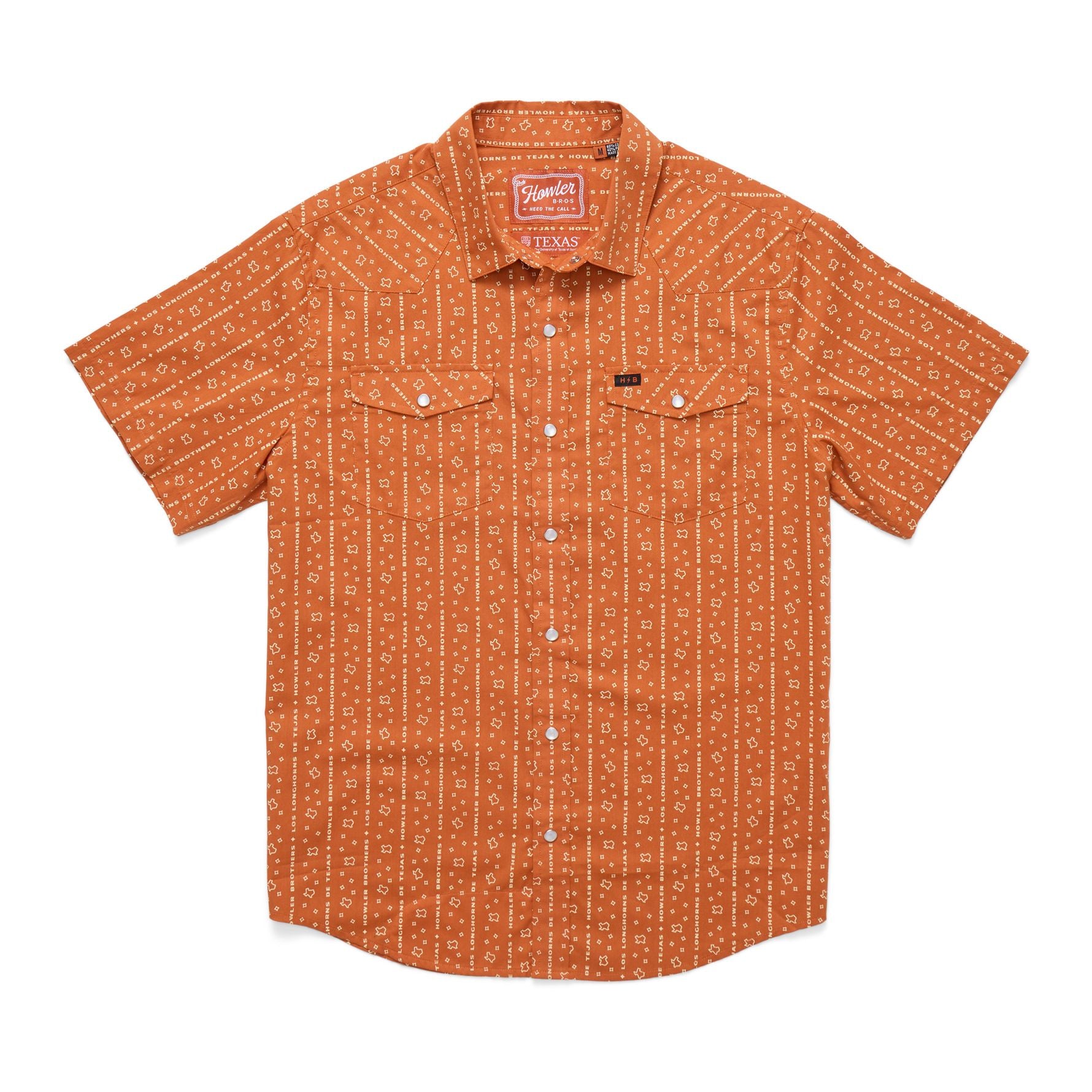 Howler Brothers Texas Longhorns Stars H-Bar B Snapshirt