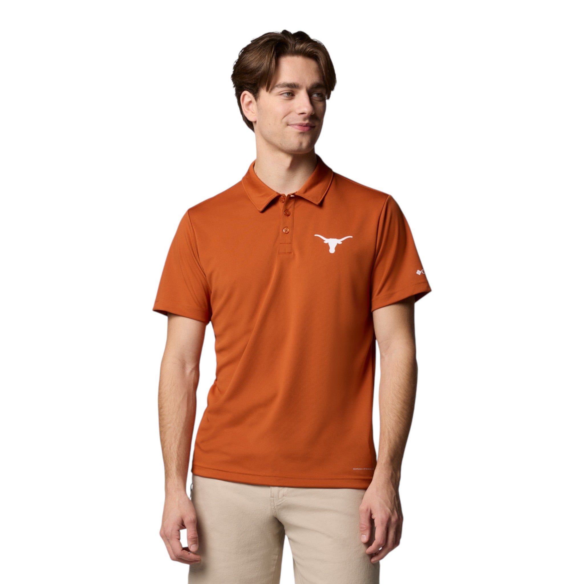 Columbia Texas Longhorns Fair Catch Polo Burnt Orange