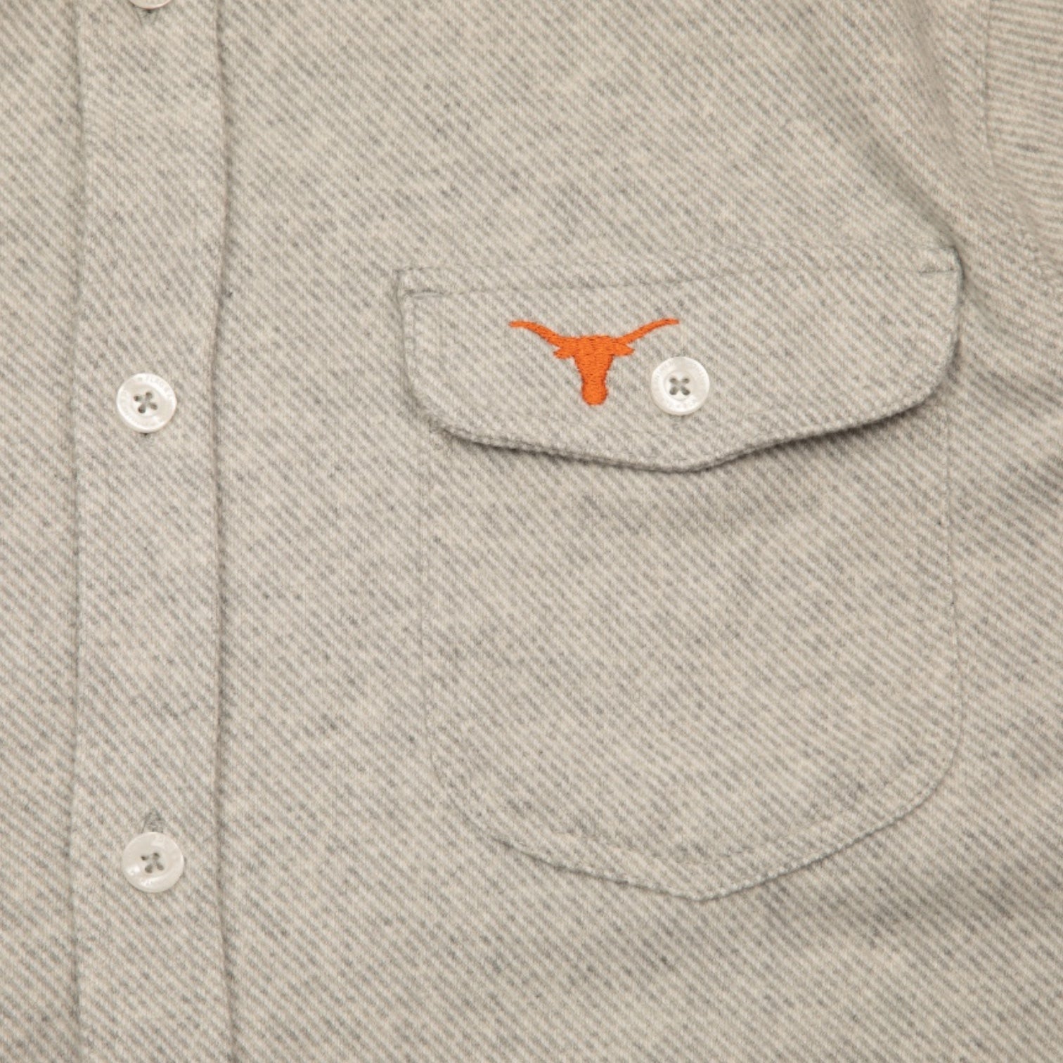 Texas Longhorns Hero Twill Knit Long Sleeve Flannel