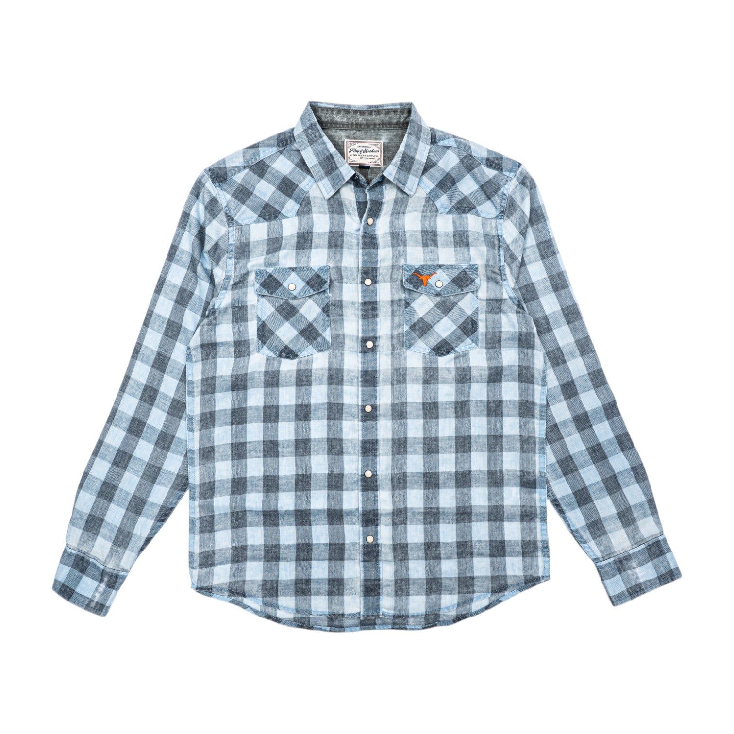 Texas Longhorns Cabot Soft Western Long Sleeve Shirt