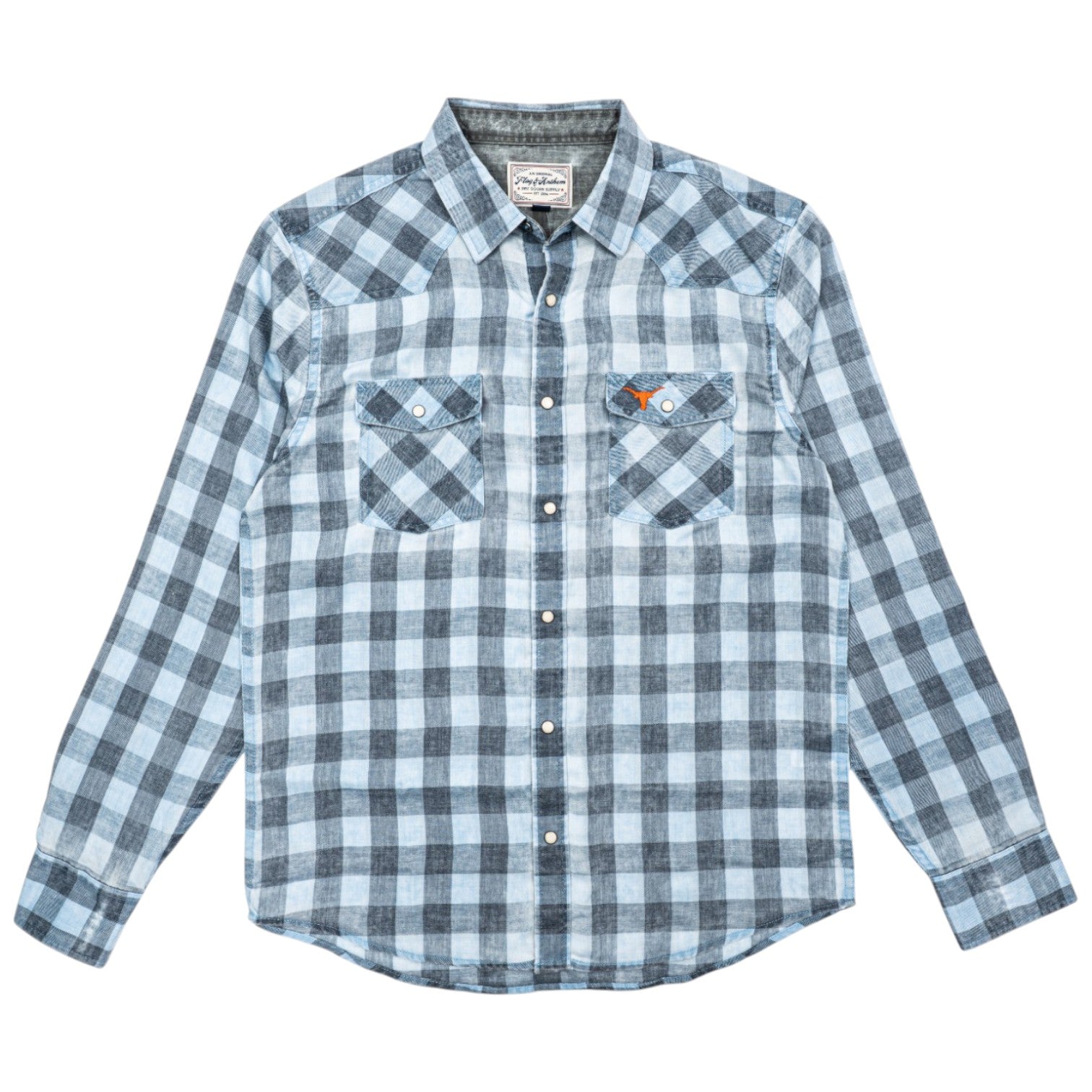 Texas Longhorns Cabot Soft Western Long Sleeve Shirt
