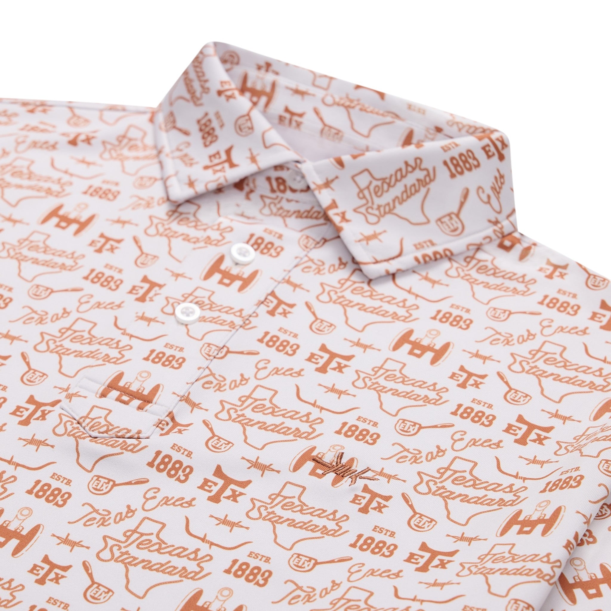 Texas Standard Texas Exes Traditions Print Polo